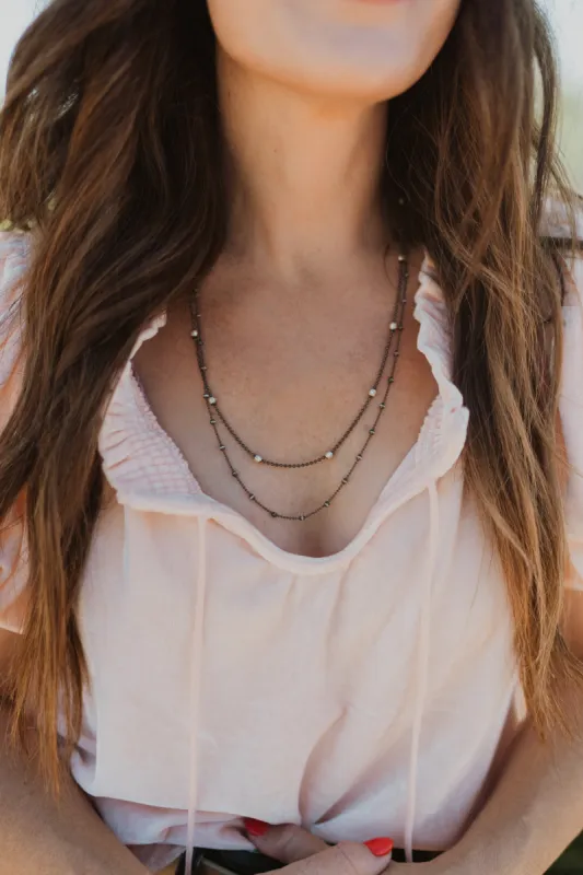 Hadley Necklace | Silver - FINAL SALE sold by Goldie Lew