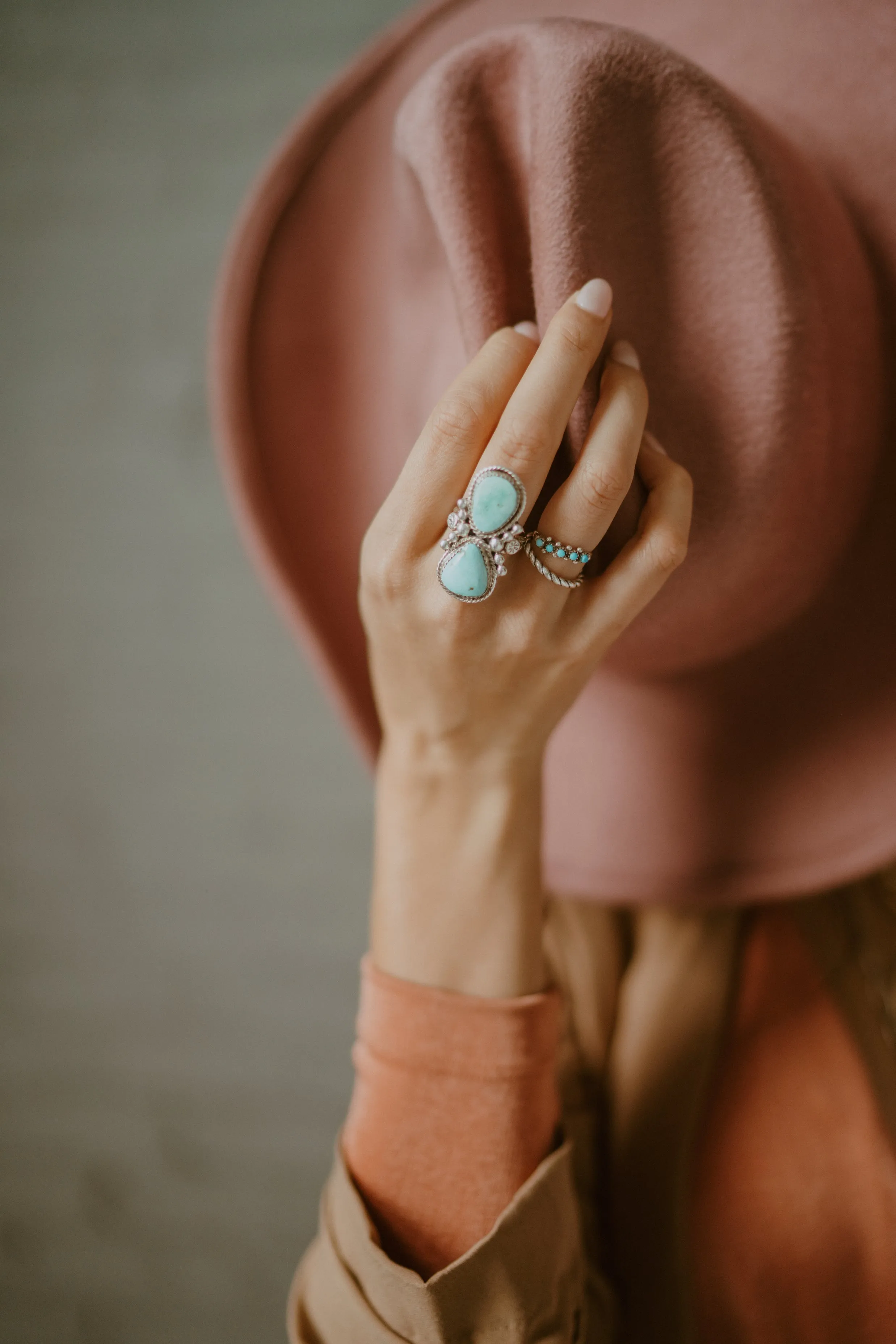 Irene Ring | Turquoise sold by Goldie Lew product image thumbnail 4
