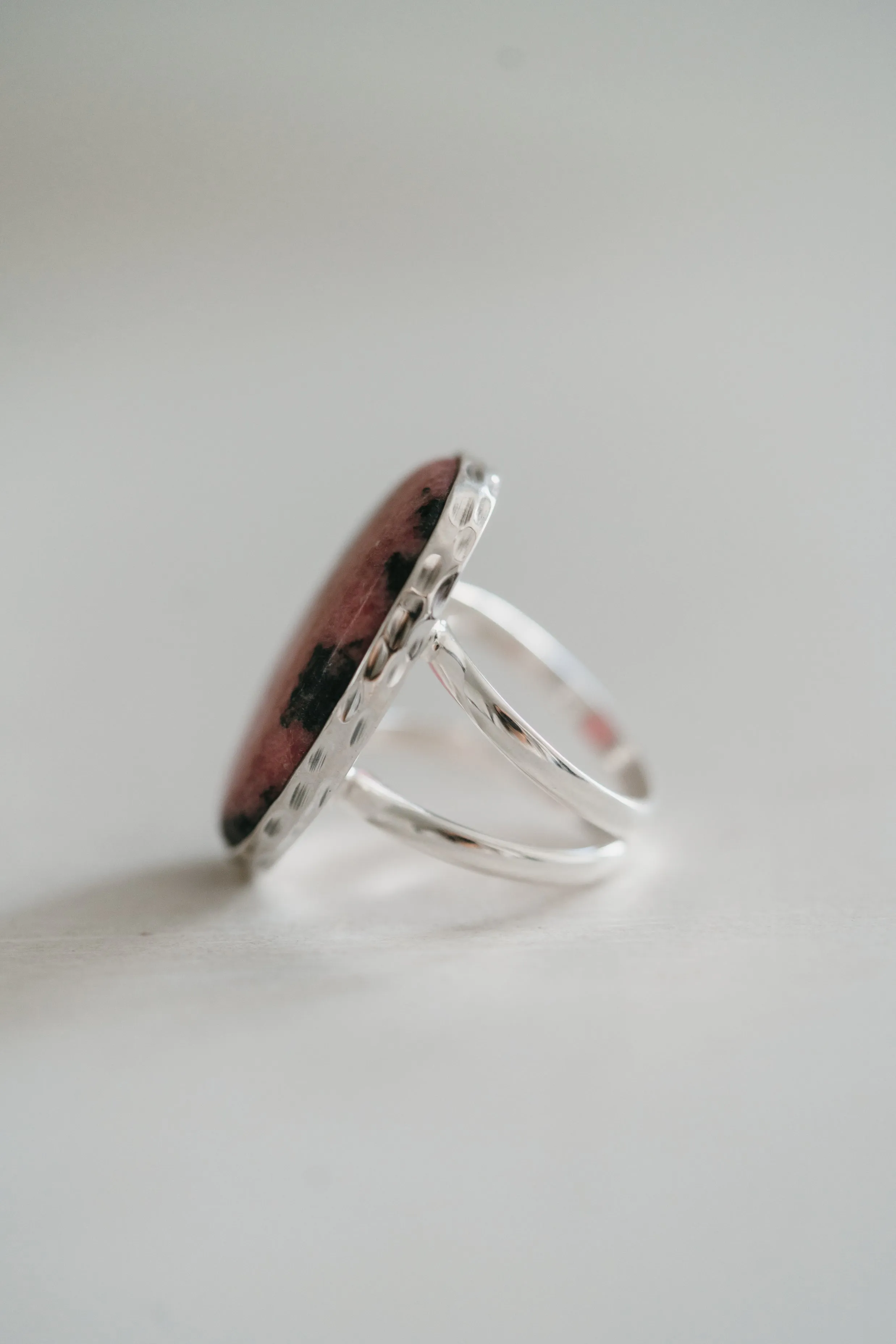 Patricia Ring | Pink Rhodonite sold by Goldie Lew product image thumbnail 3