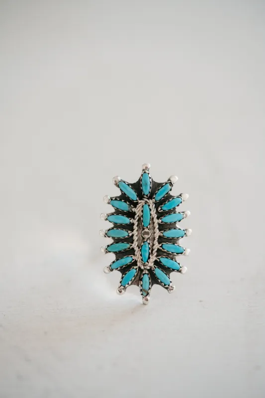 Josie Ring | Small | Turquoise - FINAL SALE sold by Goldie Lew