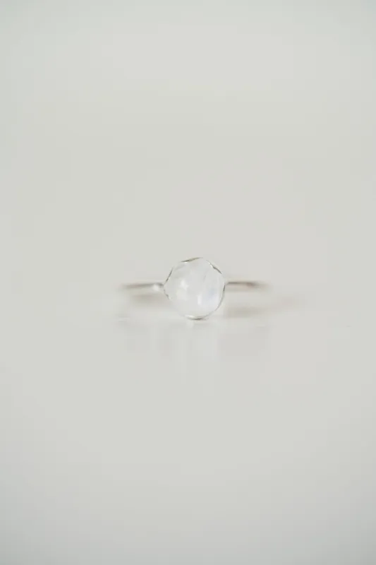 Snow Princess Ring | Moonstone sold by Goldie Lew