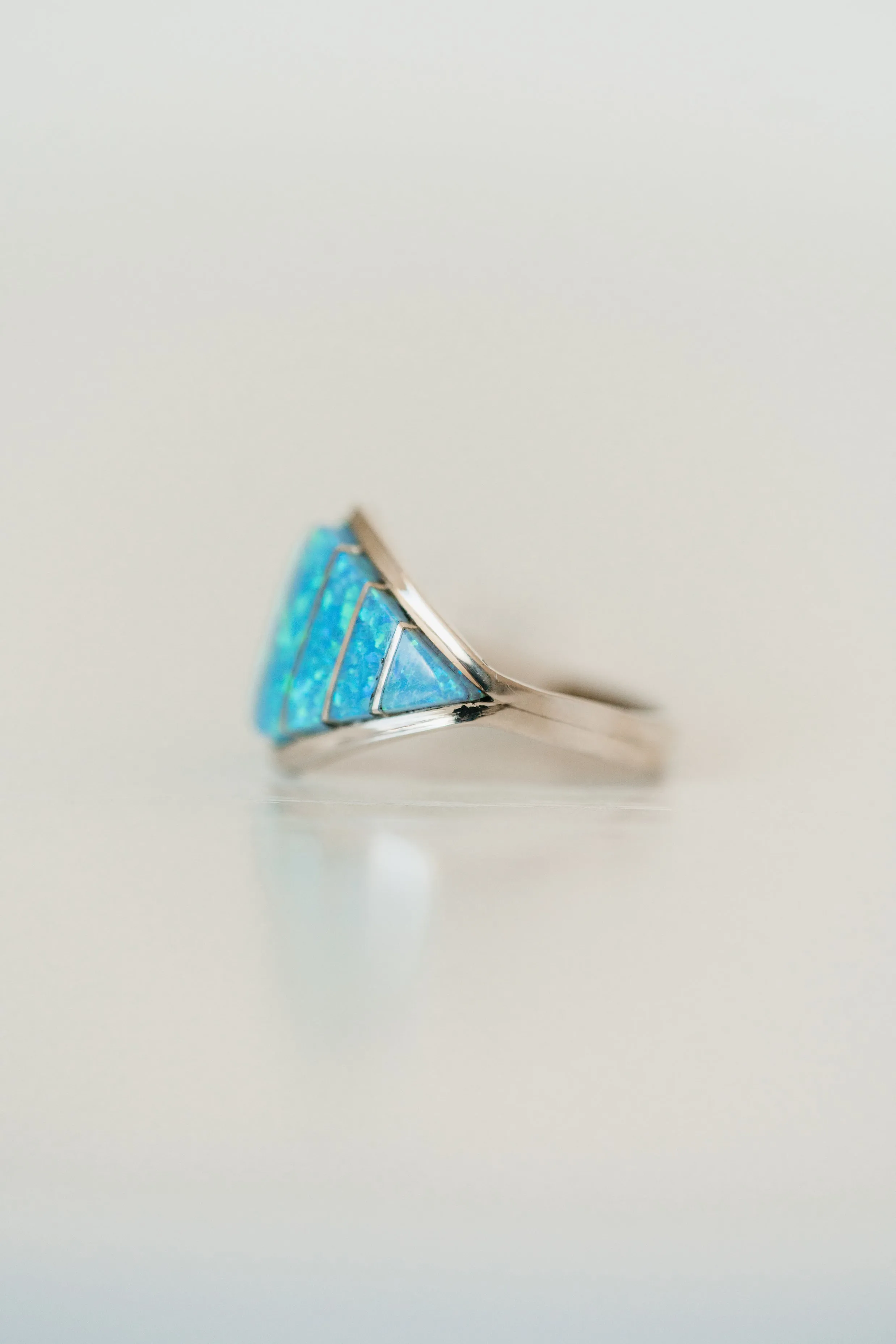 Sammy Ring | Blue Opal sold by Goldie Lew product image thumbnail 3