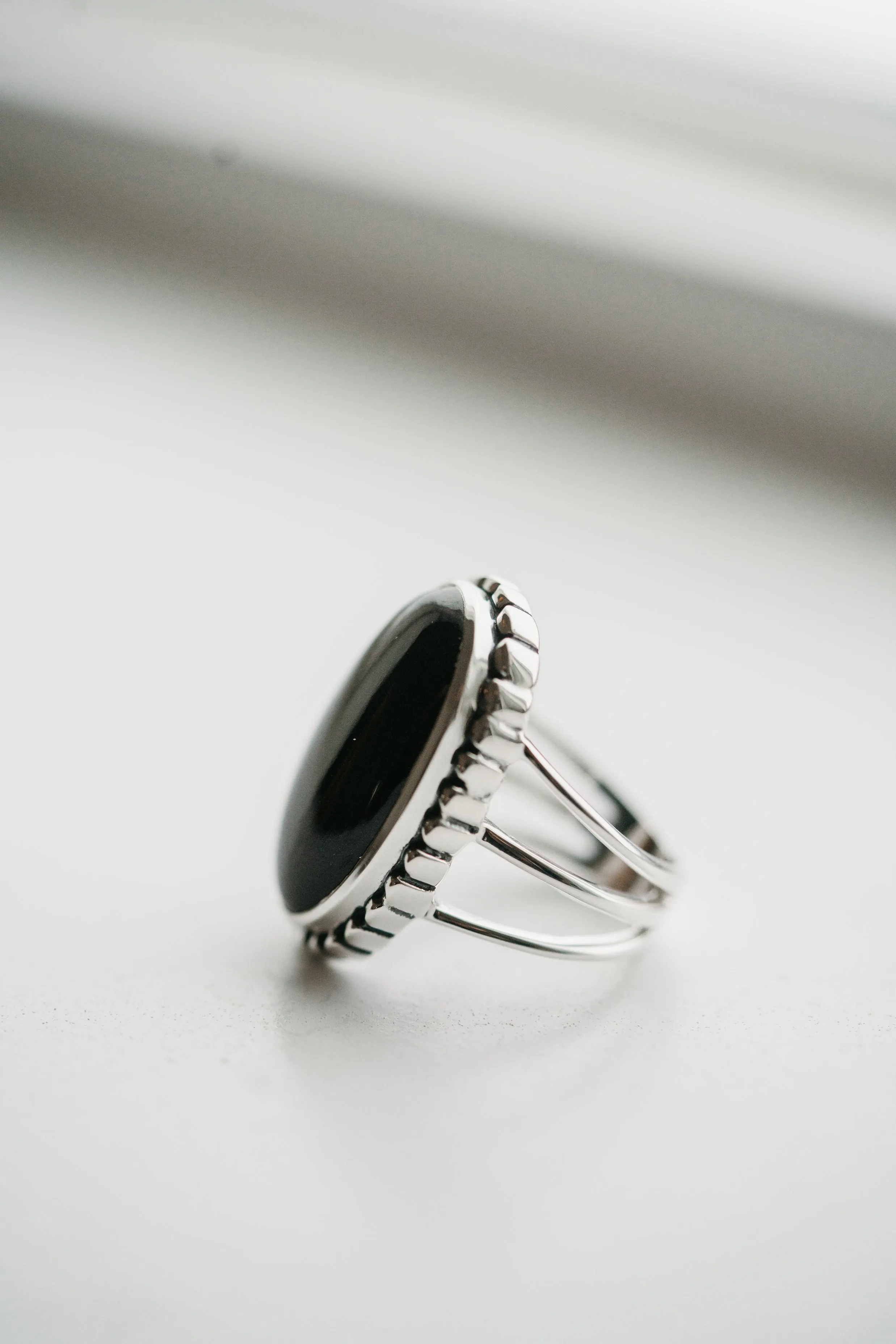 Etta Ring | Black Onyx sold by Goldie Lew product image thumbnail 2