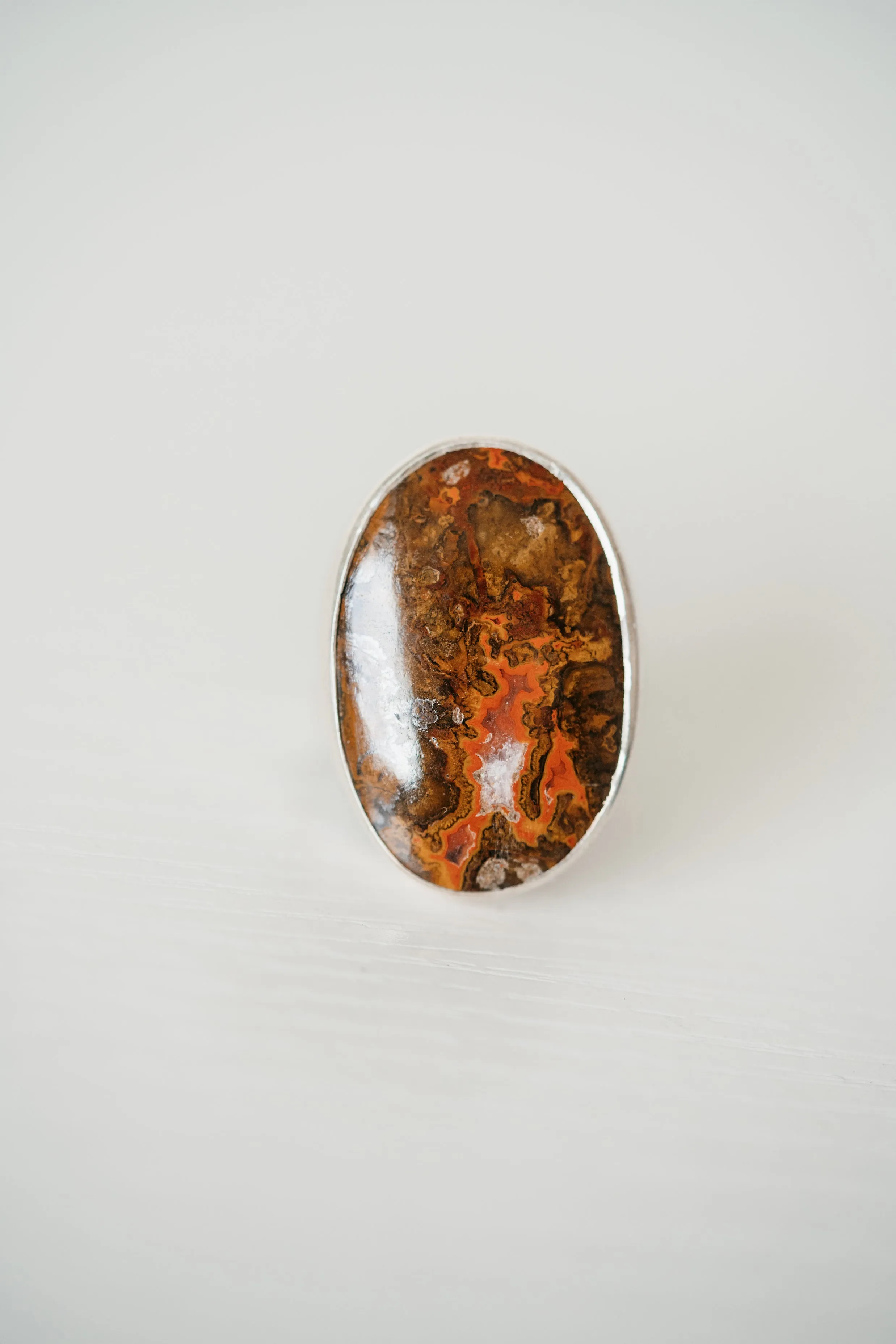 Matilda Ring | Red Crazy Lace Agate sold by Goldie Lew product image thumbnail 5