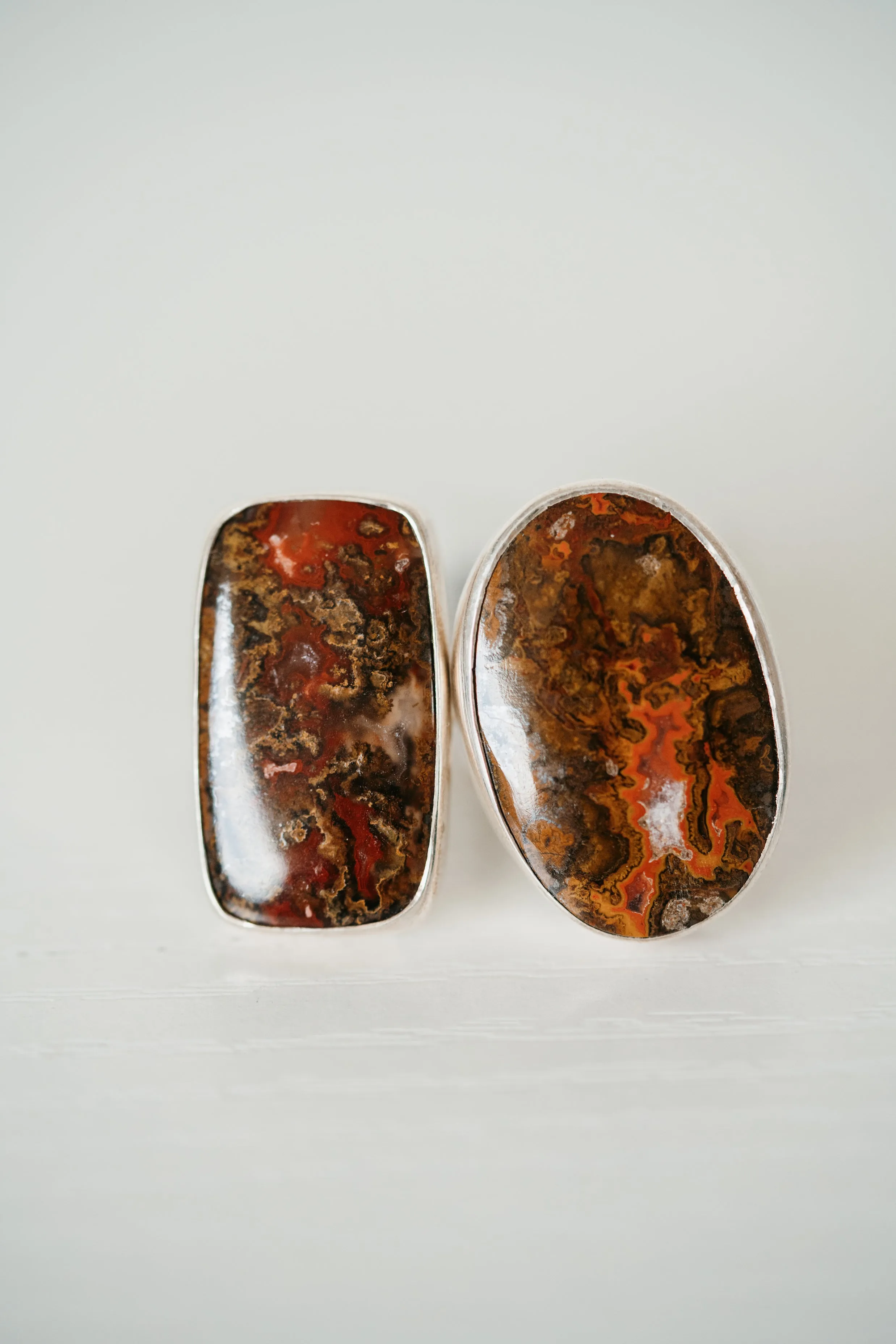 Matilda Ring | Red Crazy Lace Agate sold by Goldie Lew