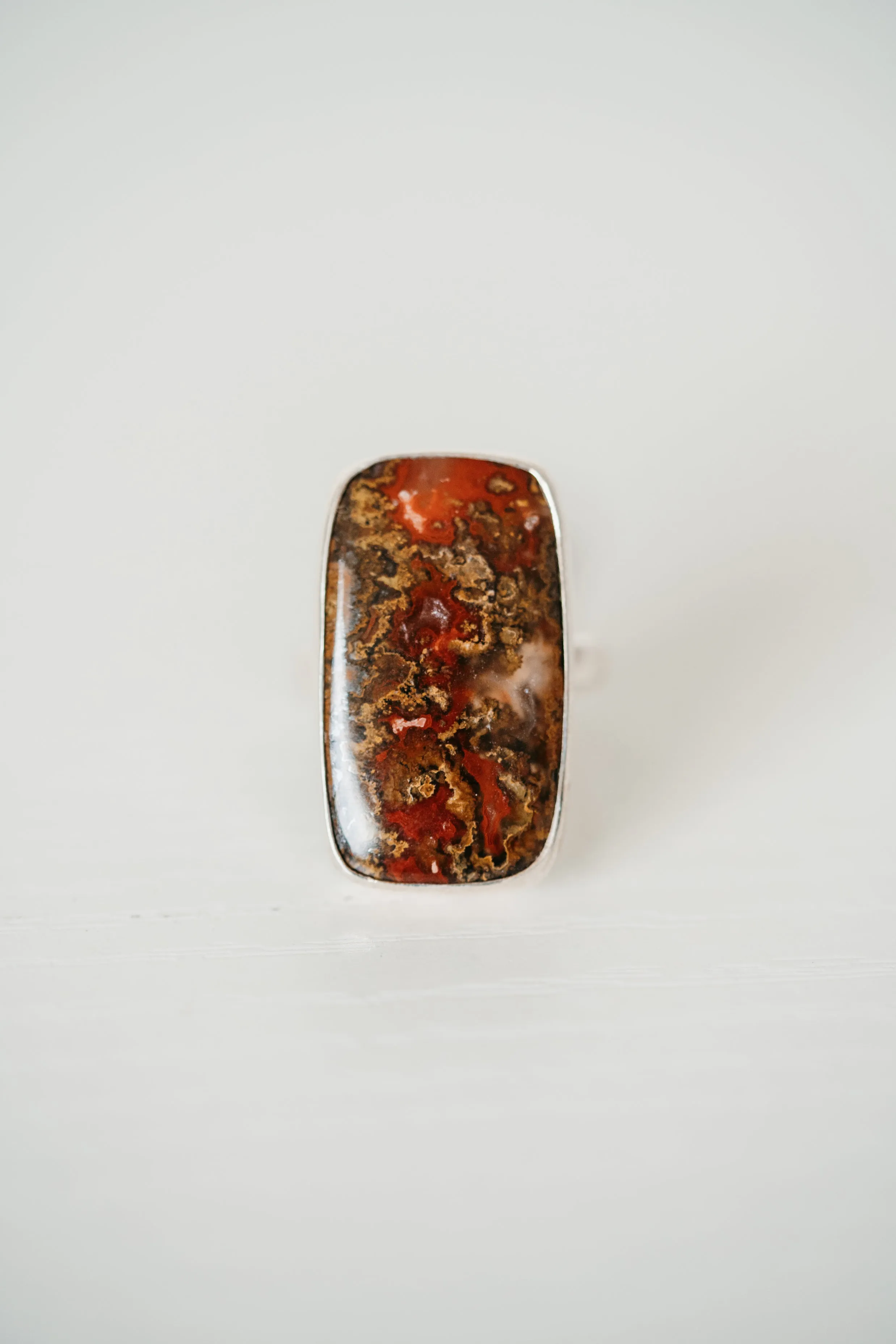 Matilda Ring | Red Crazy Lace Agate sold by Goldie Lew product image thumbnail 3