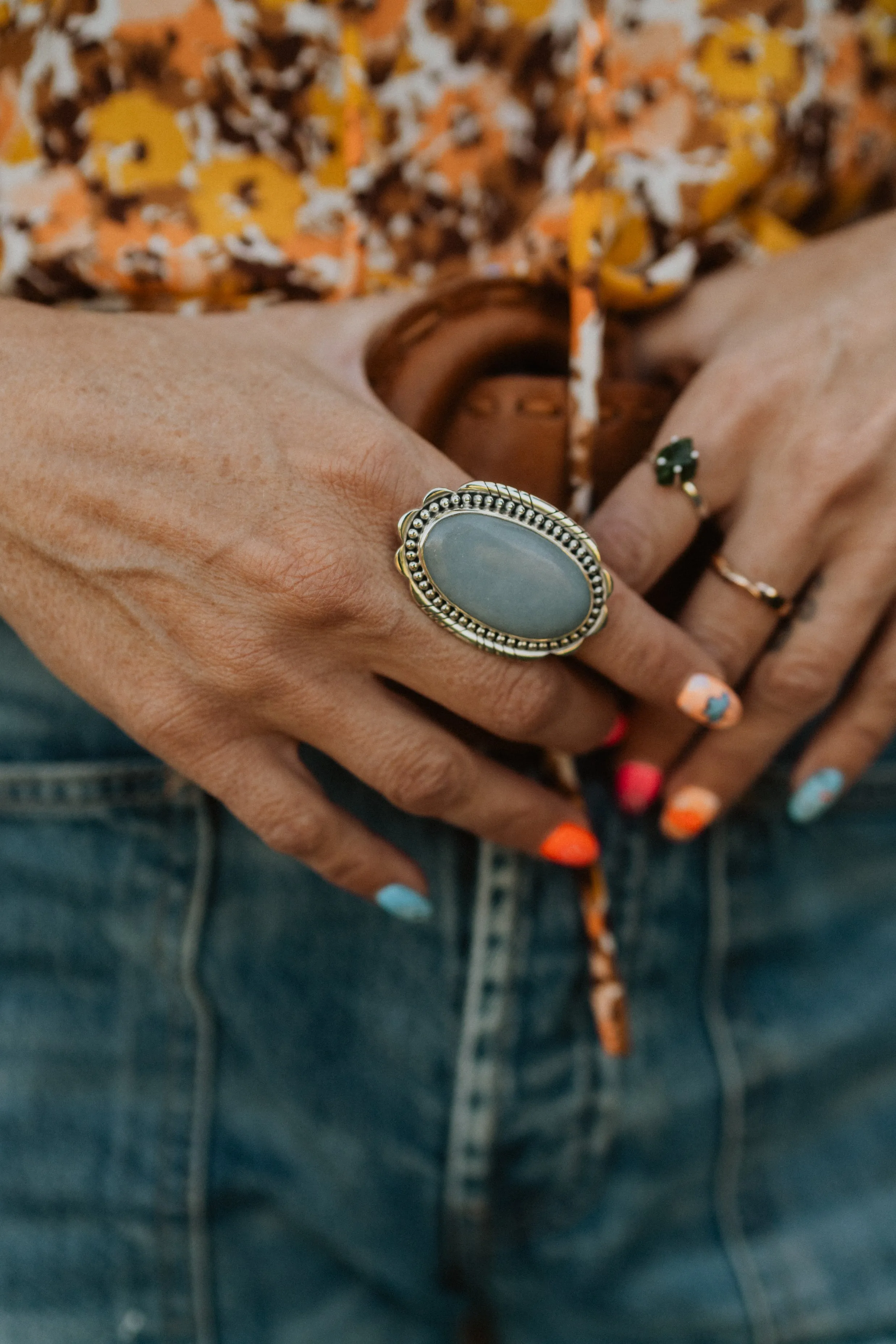 Bristol Ring | Blue Opal sold by Goldie Lew product image thumbnail 2