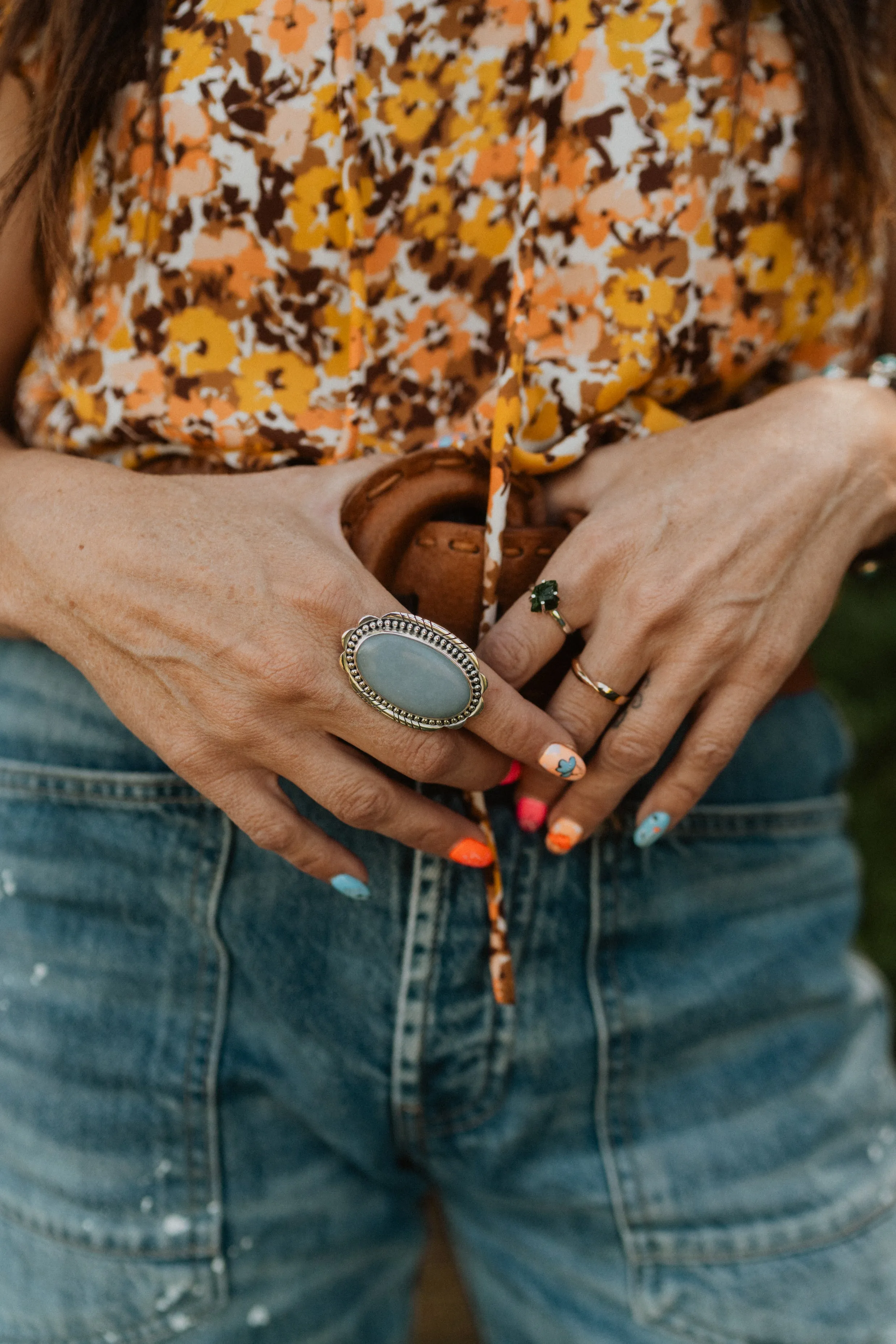 Bristol Ring | Blue Opal sold by Goldie Lew product image thumbnail 4