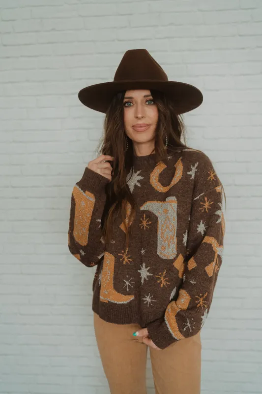 Cowgirl's Life Sweater sold by Goldie Lew