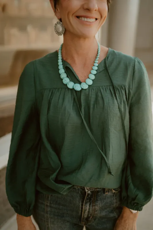 Benz Necklace | Turquoise sold by Goldie Lew