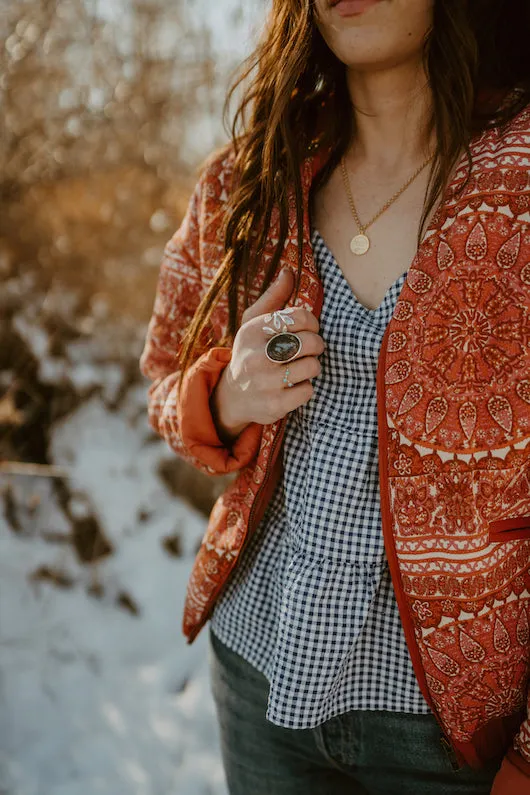 Dottie Dev Ring | Turquoise sold by Goldie Lew product image thumbnail 3