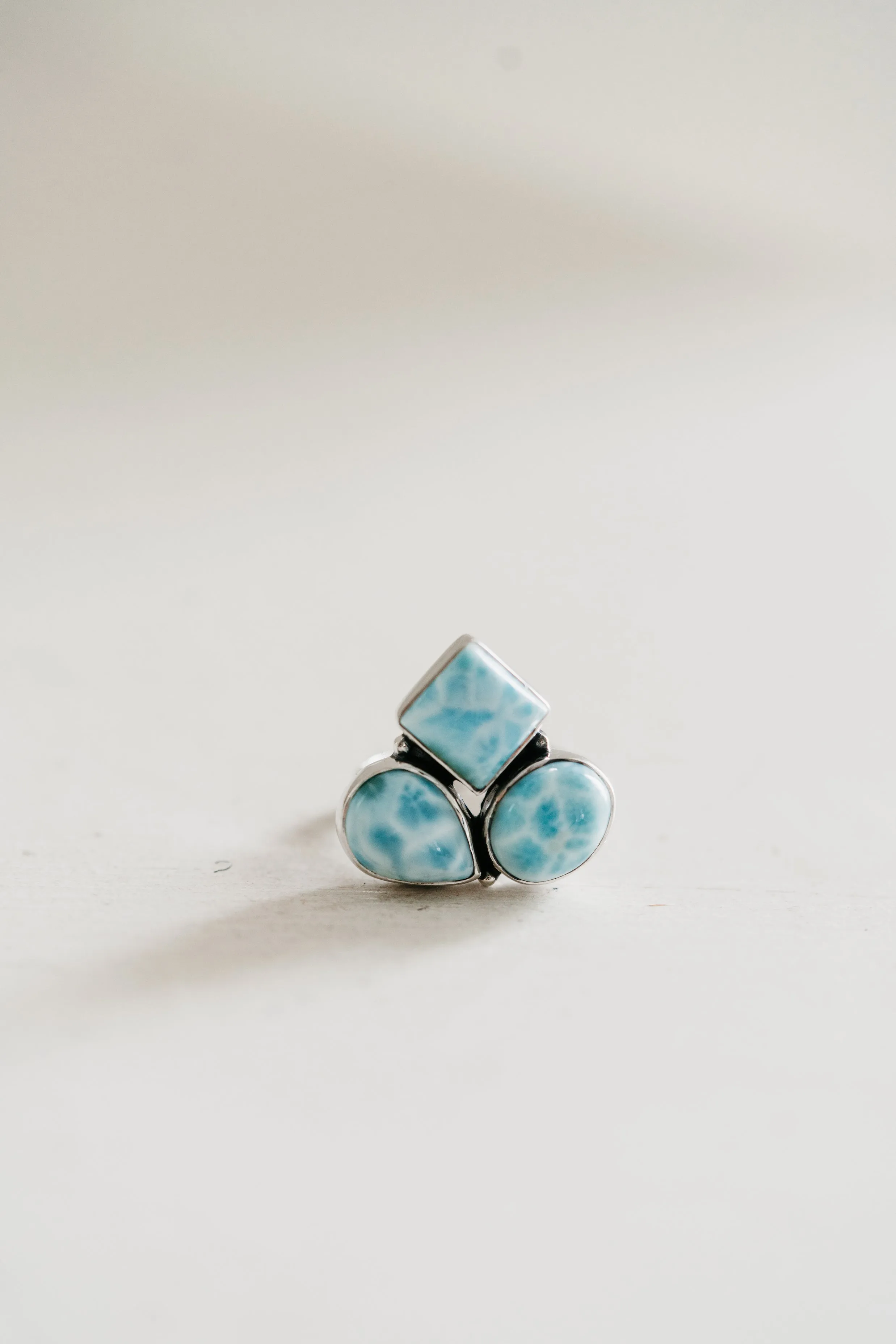 Dahlia Ring | Larimar sold by Goldie Lew