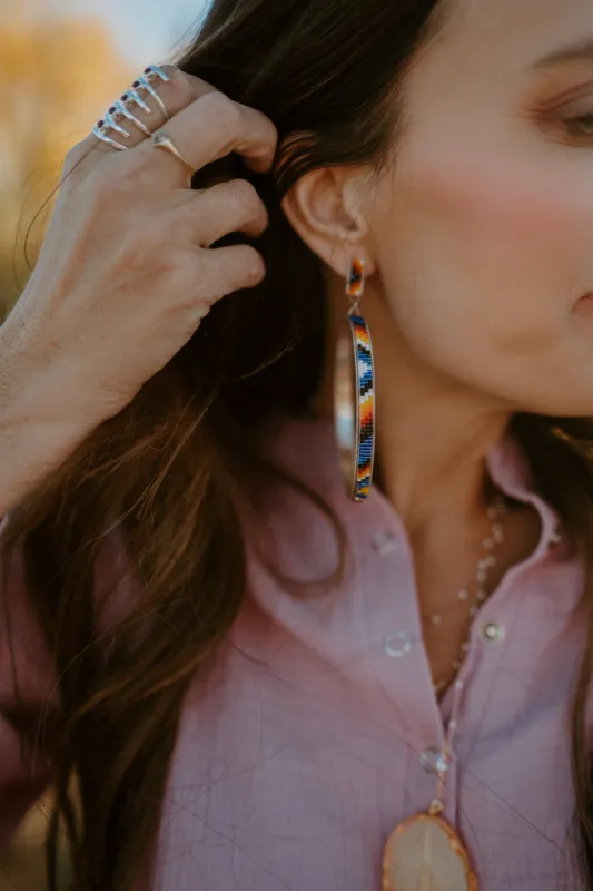 Large Tribal Hoops - FINAL SALE sold by Goldie Lew