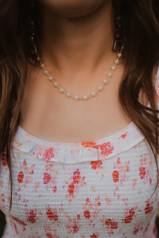 Fresh Water Pearl Choker | Silver sold by Goldie Lew