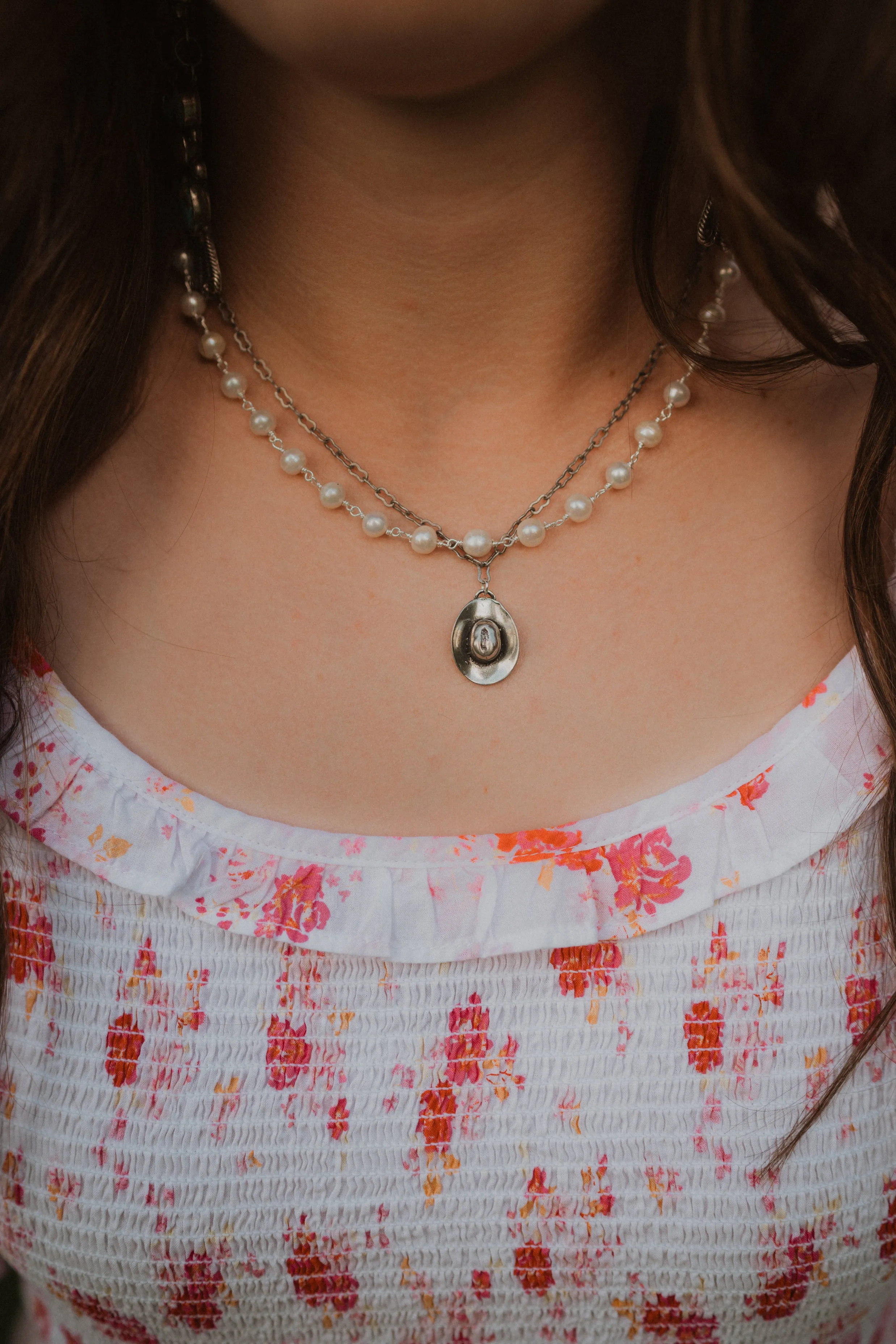 Fresh Water Pearl Choker | Silver sold by Goldie Lew product image thumbnail 2