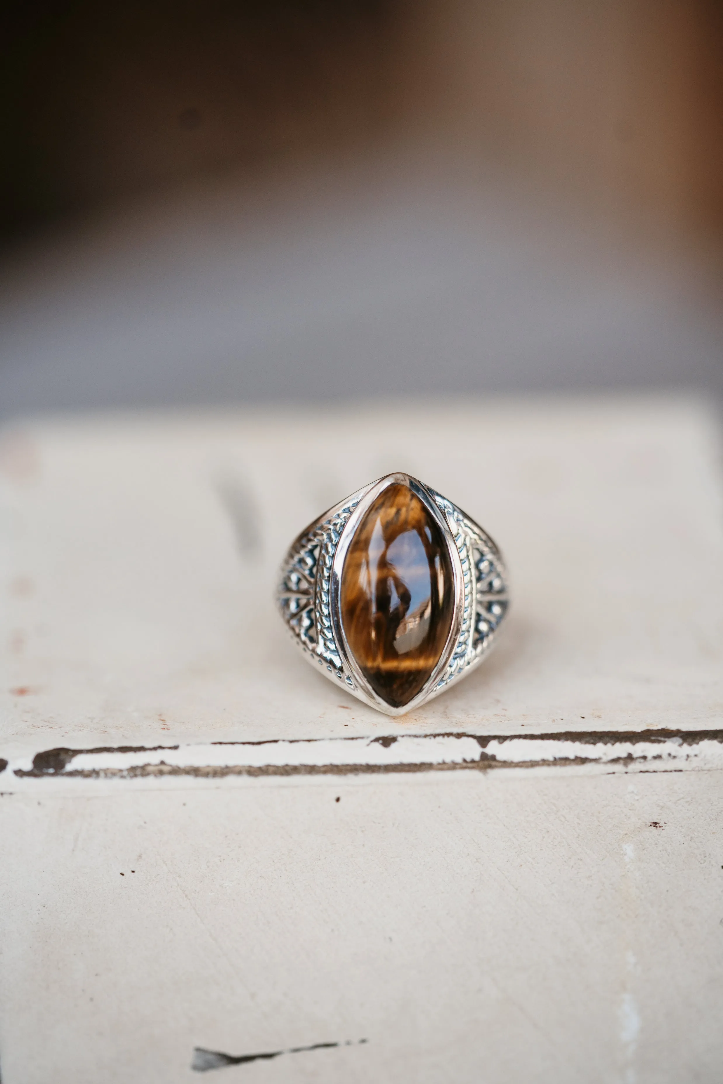 Charity Ring | Tiger's Eye sold by Goldie Lew