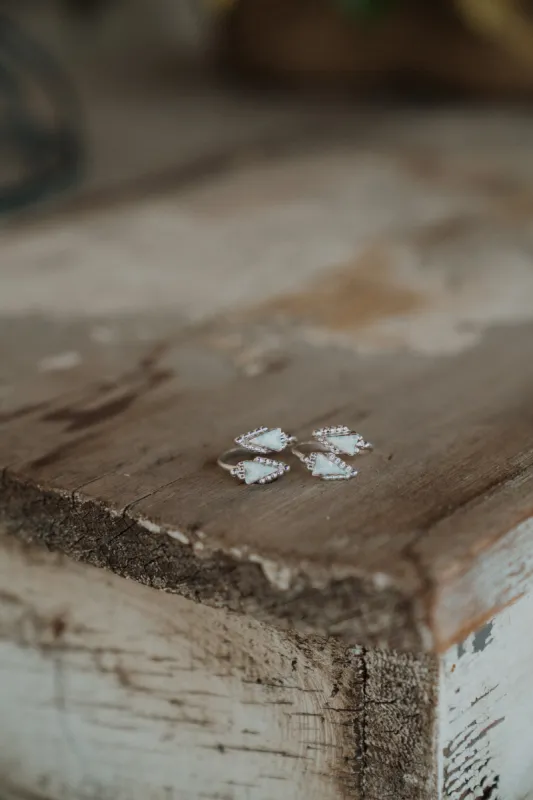 Roma Ring | White Opal sold by Goldie Lew