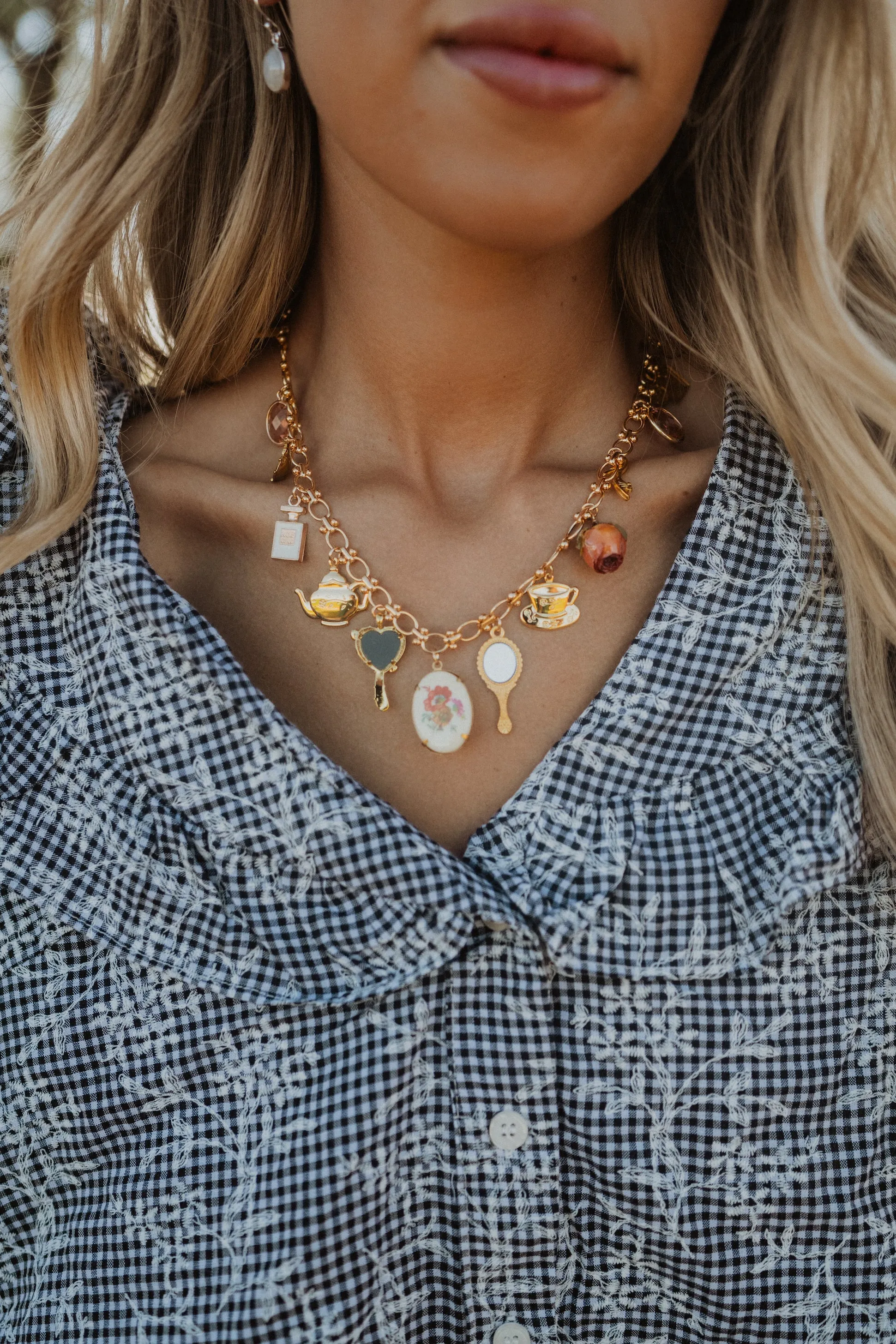 Tea Party Charm Necklace sold by Goldie Lew product image thumbnail 2