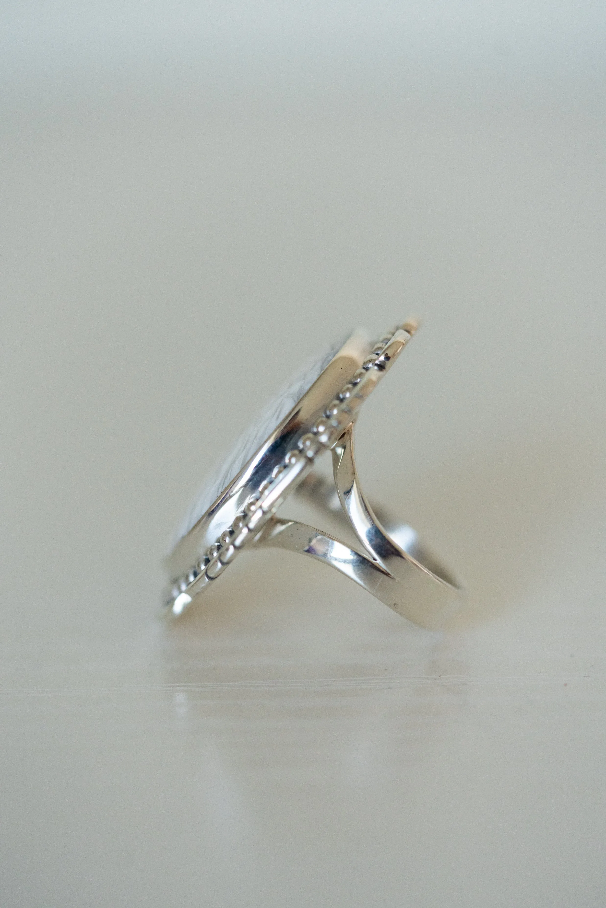 Bristol Ring | White Scolecite sold by Goldie Lew product image thumbnail 5