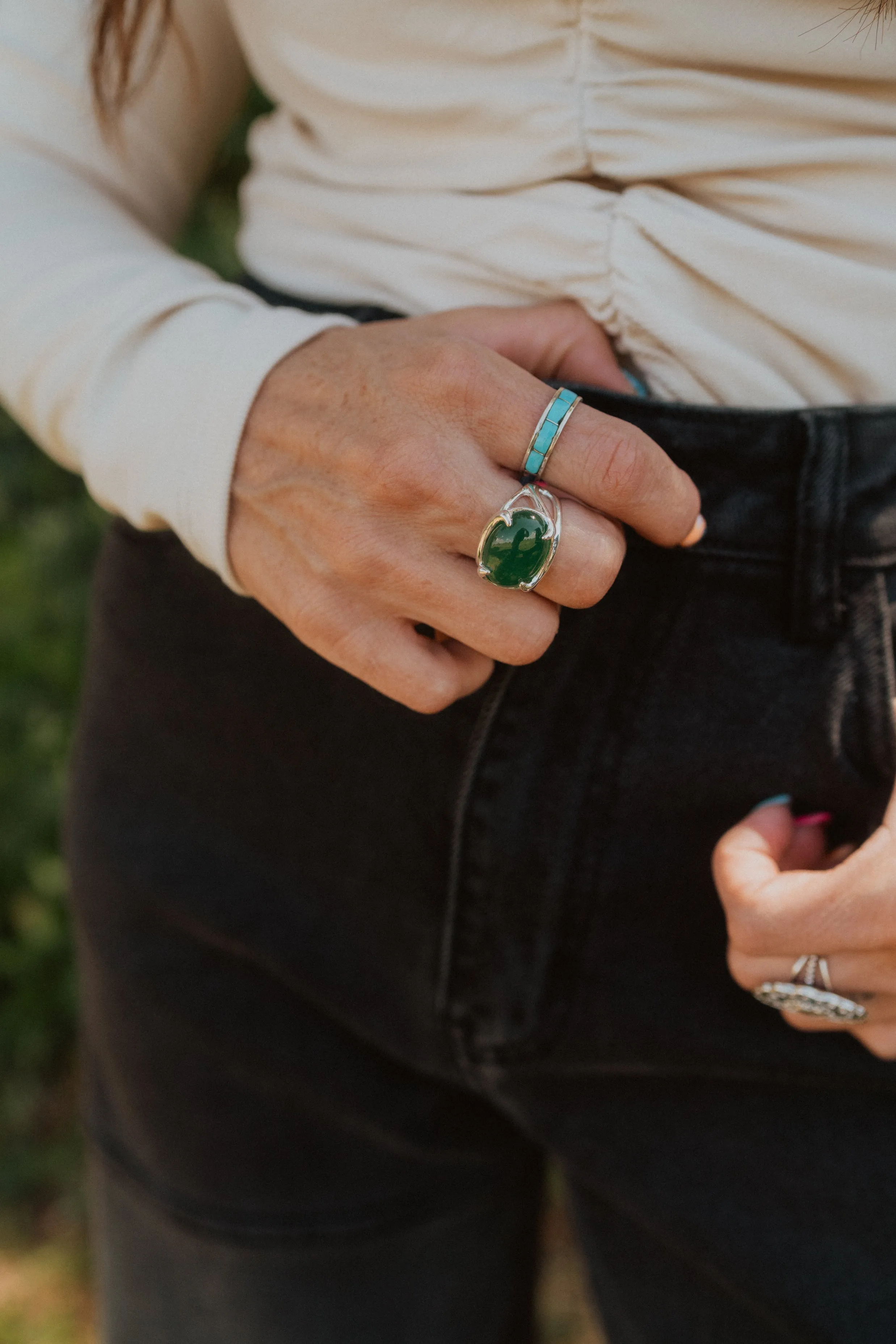 Genesis Ring | Chalcedony sold by Goldie Lew product image thumbnail 5