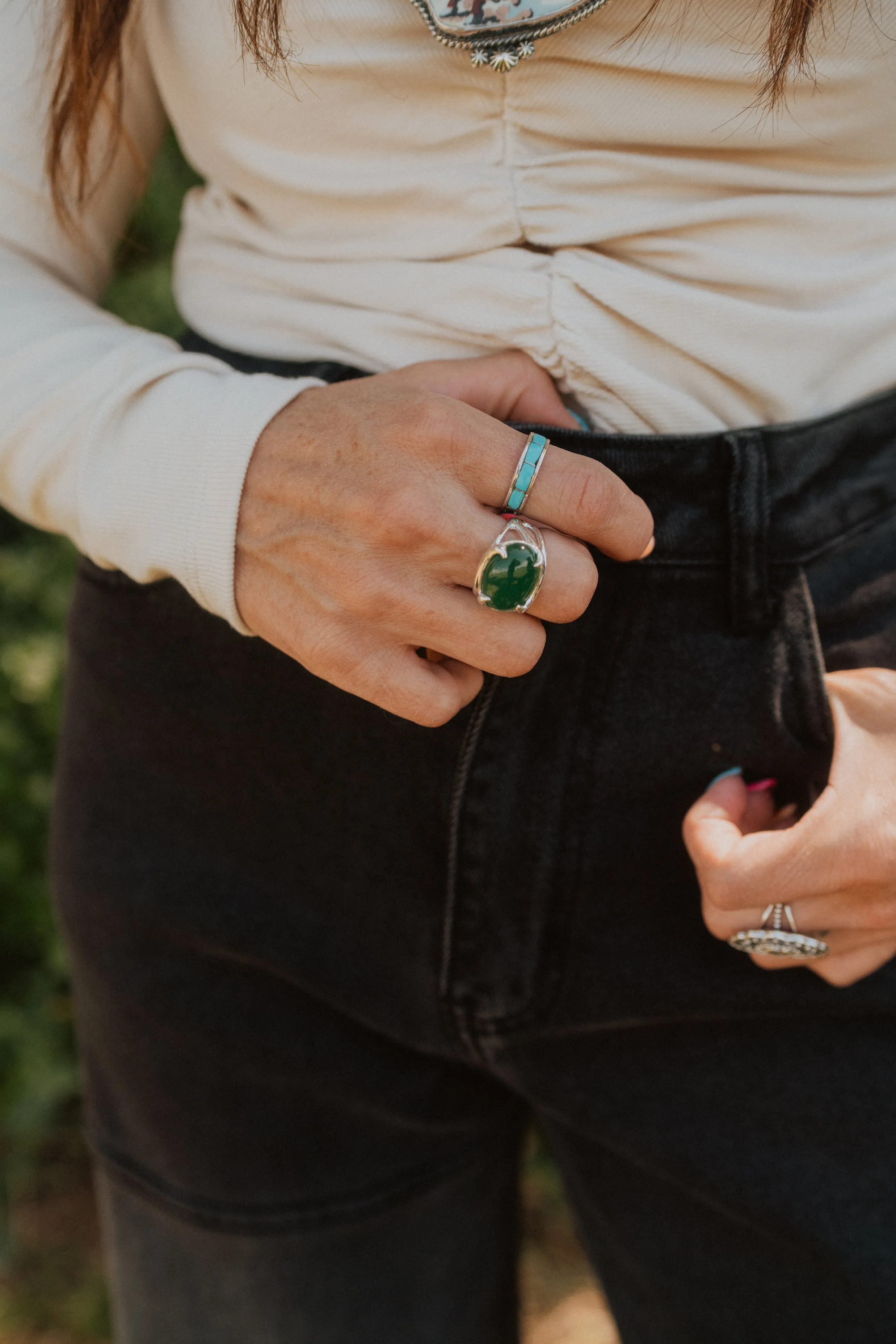 Genesis Ring | Chalcedony sold by Goldie Lew product image thumbnail 4