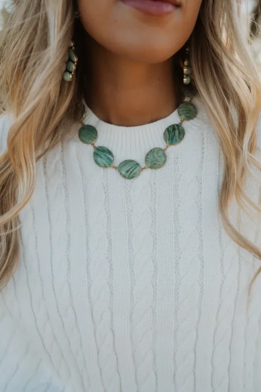 Get It Right Necklace | Amazonite sold by Goldie Lew
