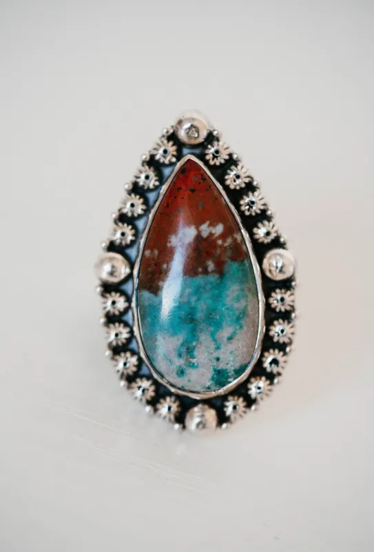 Nixie Ring | Sonora Chrysocolla- FINAL SALE sold by Goldie Lew