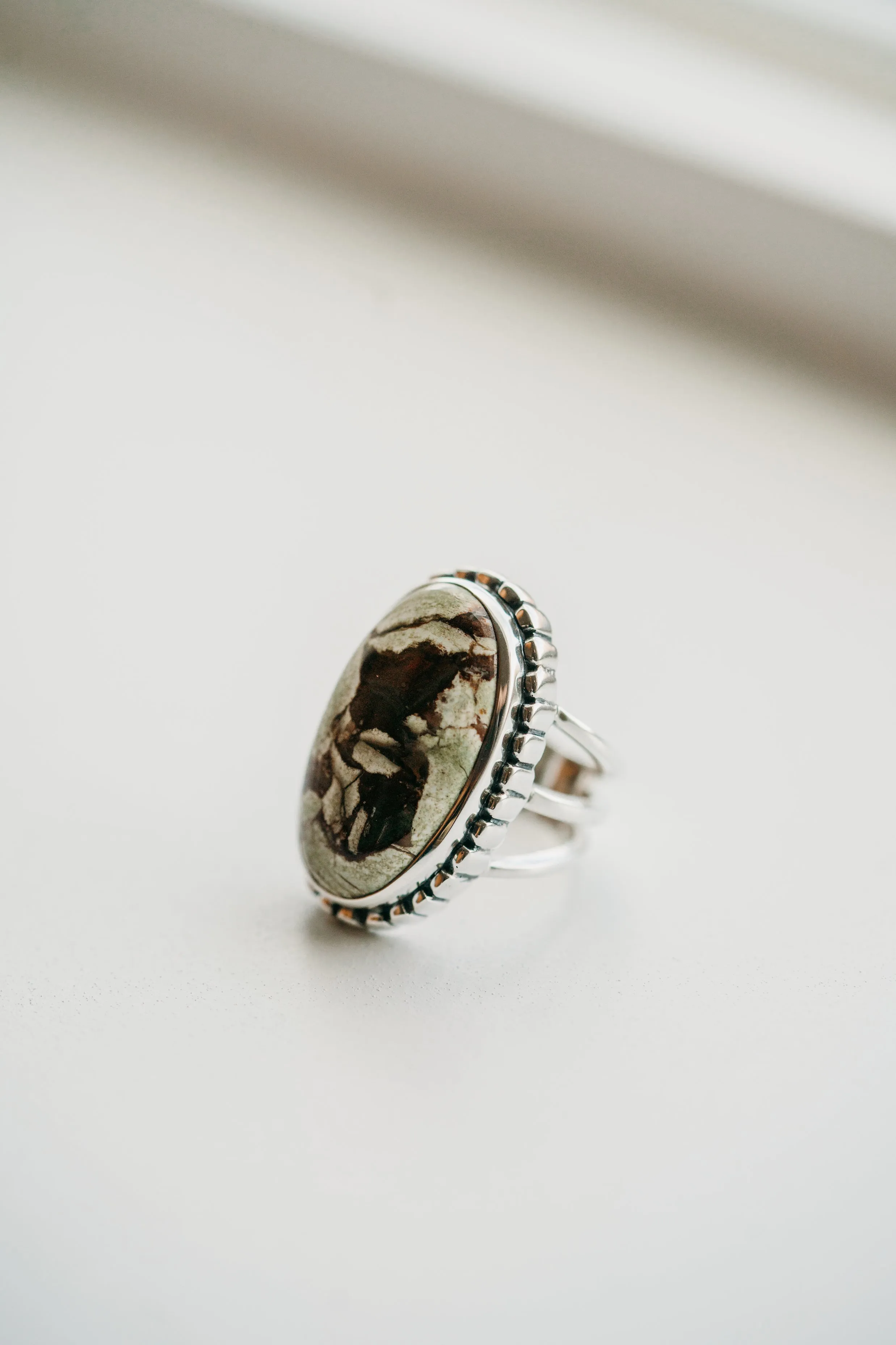 Etta Ring | Rainforest Jasper sold by Goldie Lew product image thumbnail 2