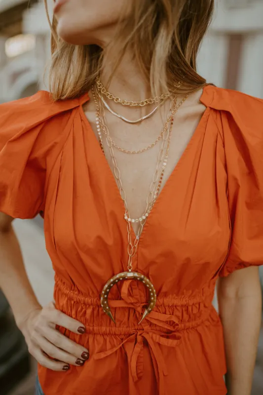 Sophia Crescent Necklace | #2 sold by Goldie Lew