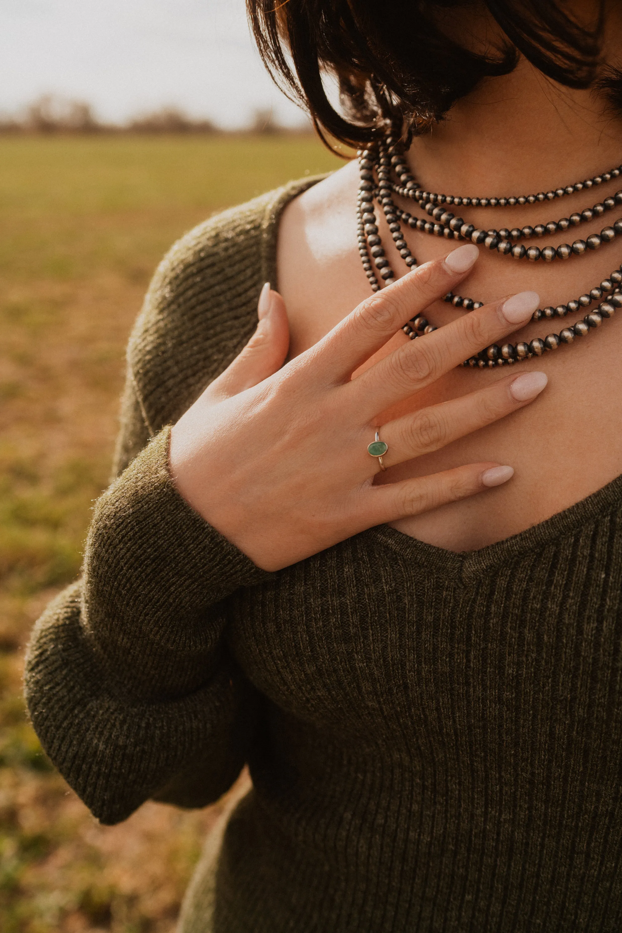 Azar Ring | Emerald sold by Goldie Lew product image thumbnail 2