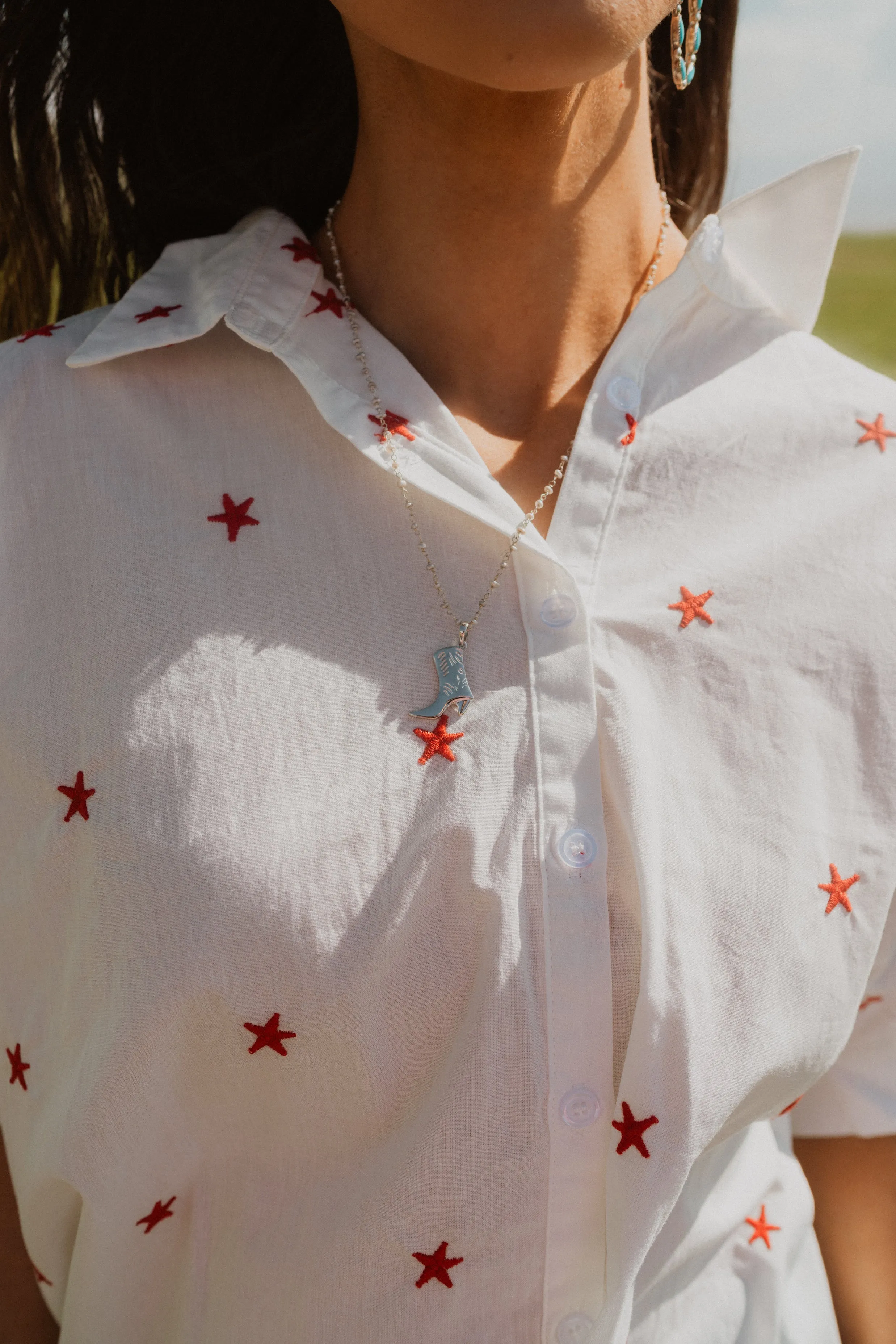 Silver Shoes Necklace sold by Goldie Lew product image thumbnail 4