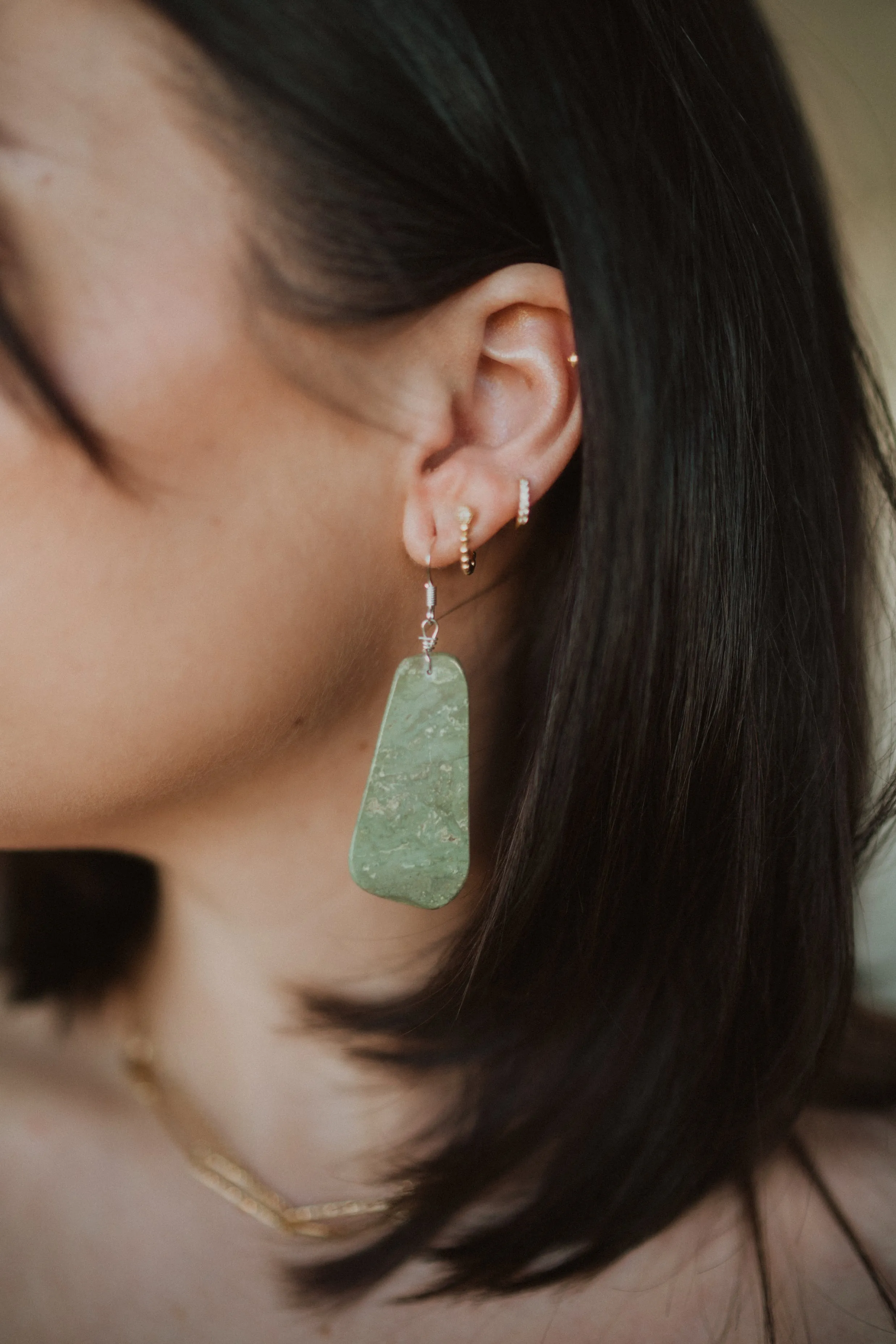 Evangeline Earrings | #9 | Turquoise sold by Goldie Lew product image thumbnail 2