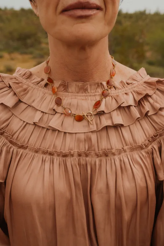 Guinevere Necklace | Carnelian sold by Goldie Lew
