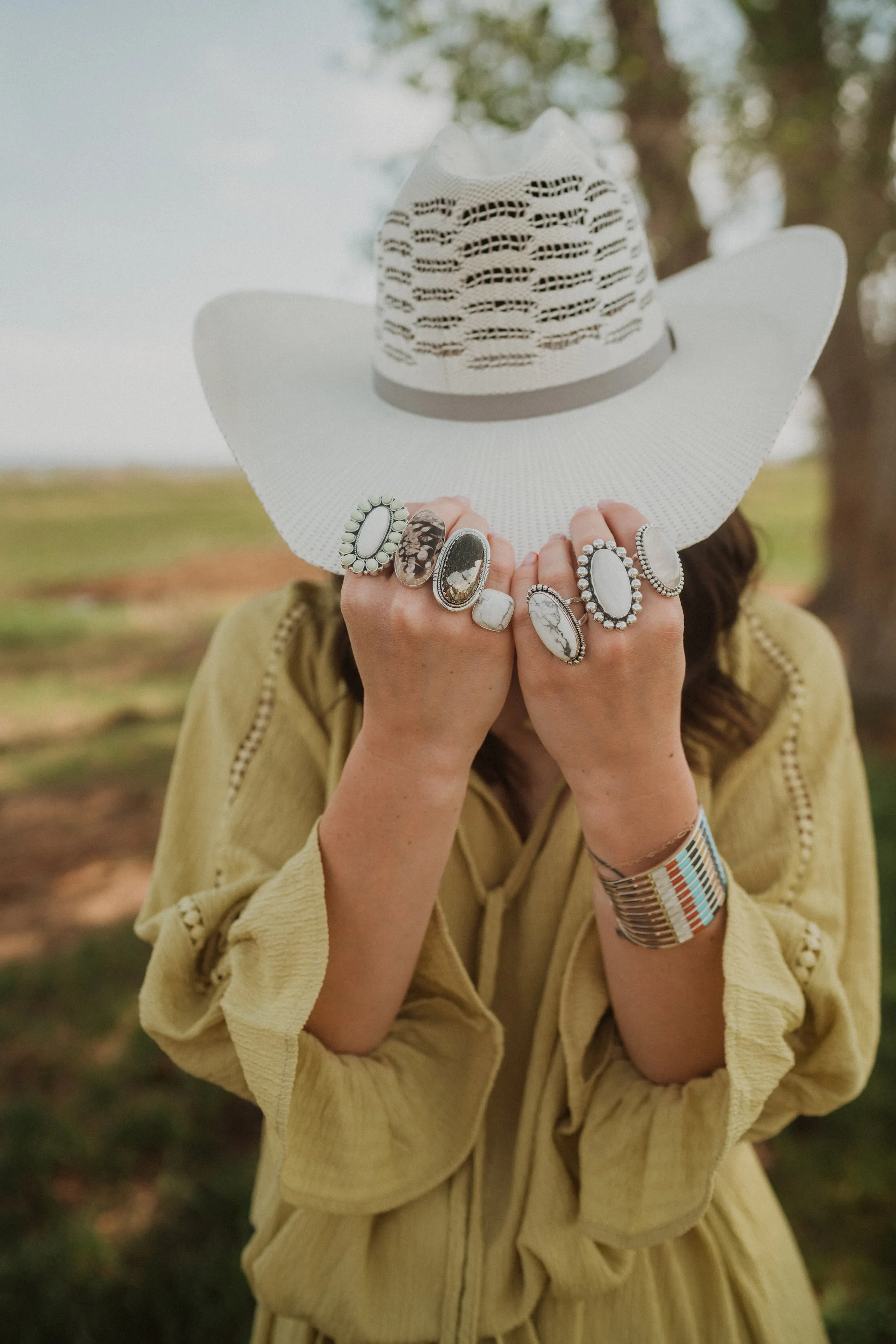 Honky Tonk Ring | Howlite sold by Goldie Lew product image thumbnail 4