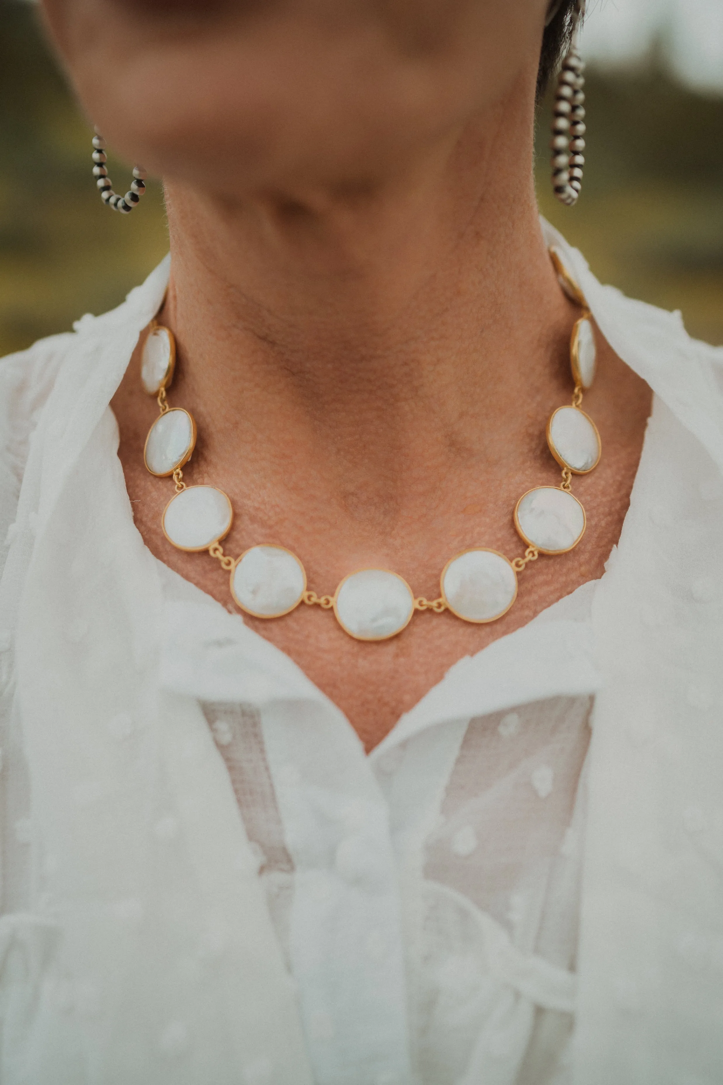 Jan Necklace | Gold sold by Goldie Lew product image thumbnail 3