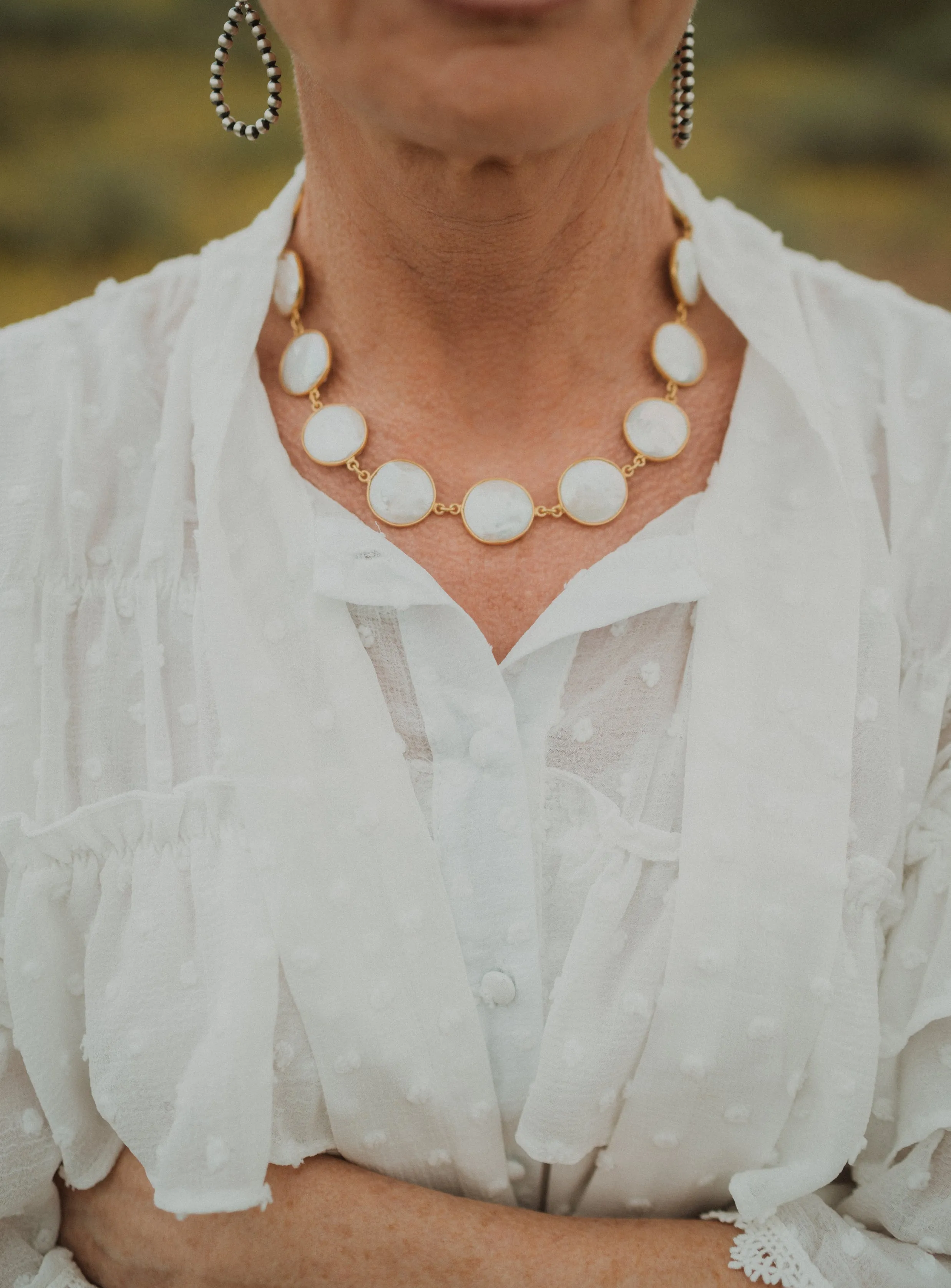 Jan Necklace | Gold sold by Goldie Lew product image thumbnail 5