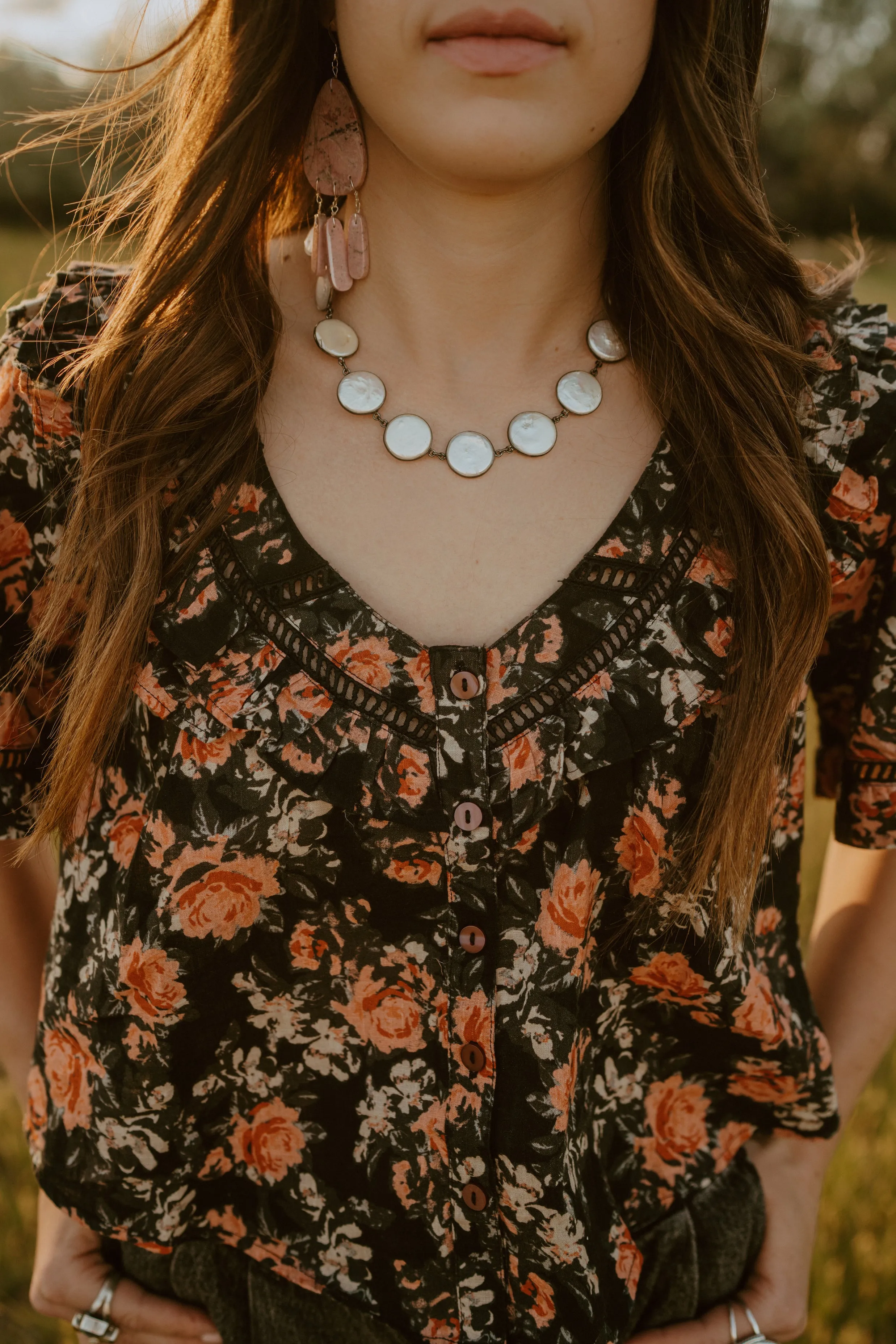 Jan Necklace | Fresh Water Pearl sold by Goldie Lew