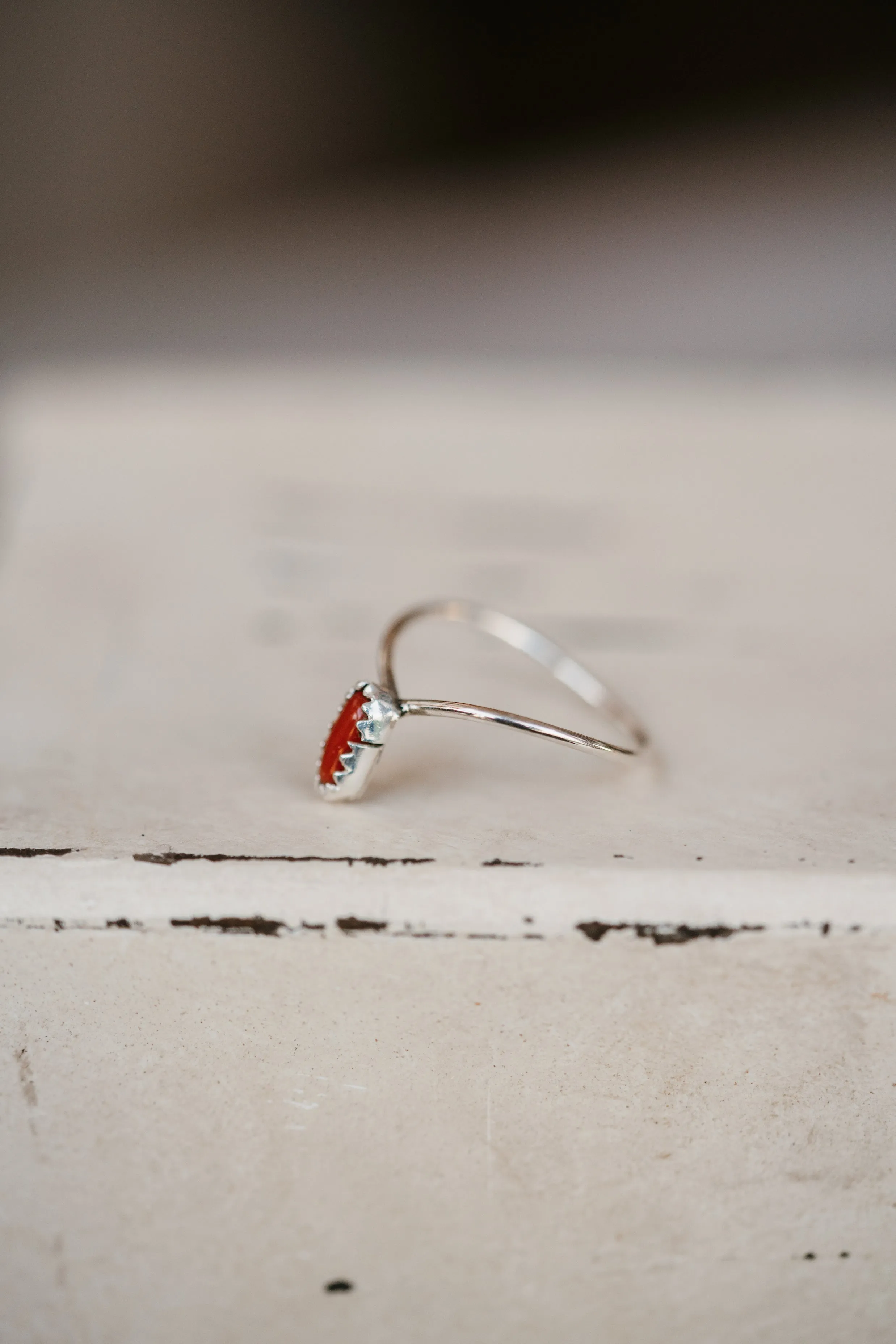 Rosie Point Ring | Coral - FINAL SALE sold by Goldie Lew product image thumbnail 3