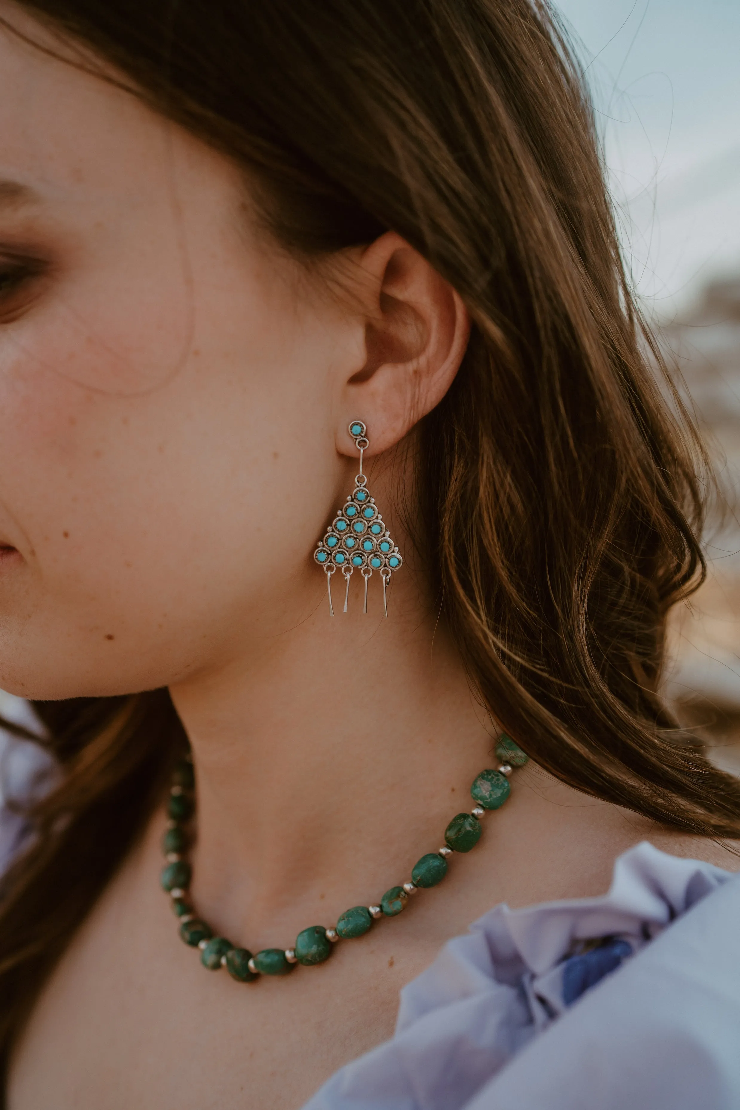Kati Triangle Earrings sold by Goldie Lew product image thumbnail 3