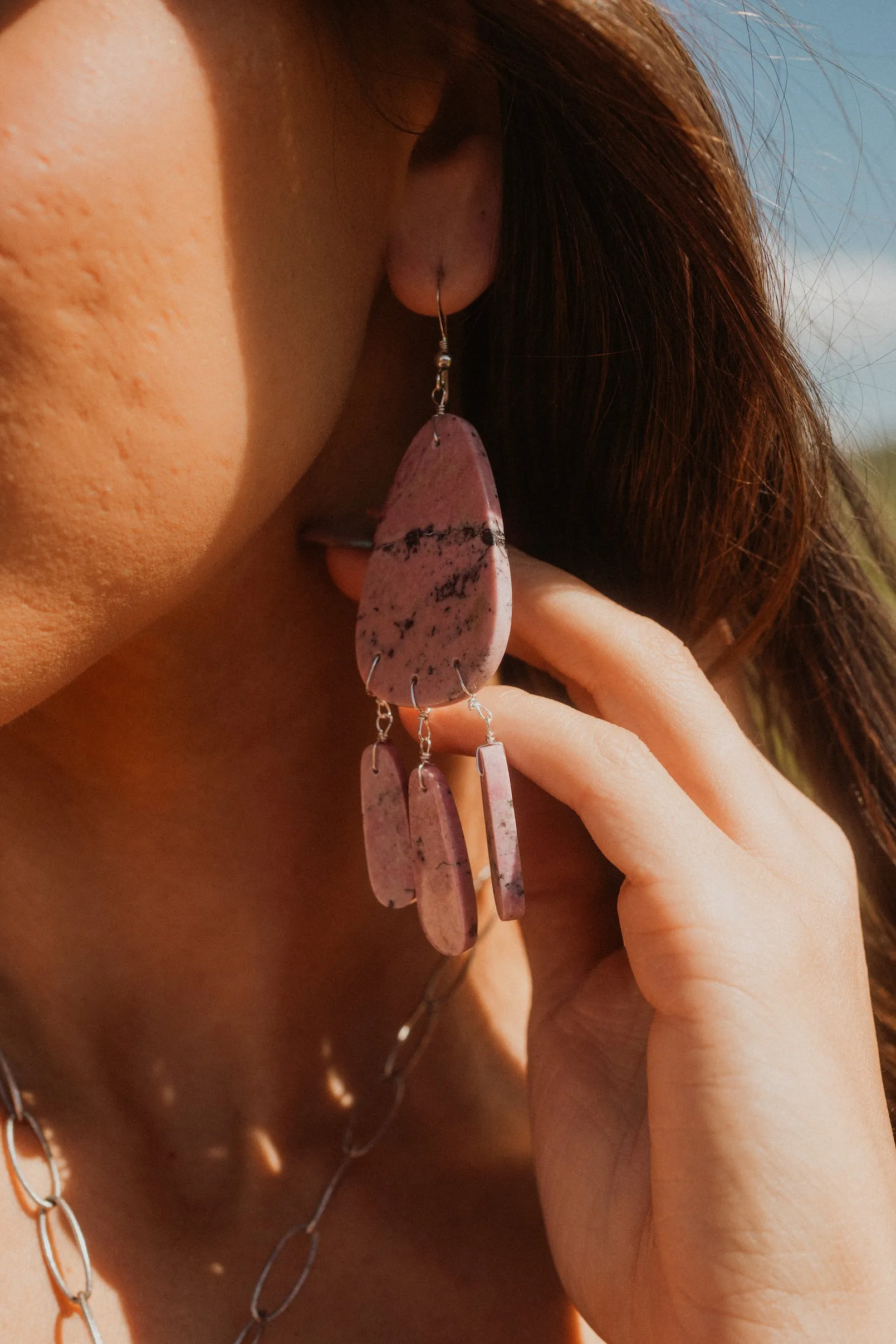 Capri Earrings | Pink - FINAL SALE sold by Goldie Lew