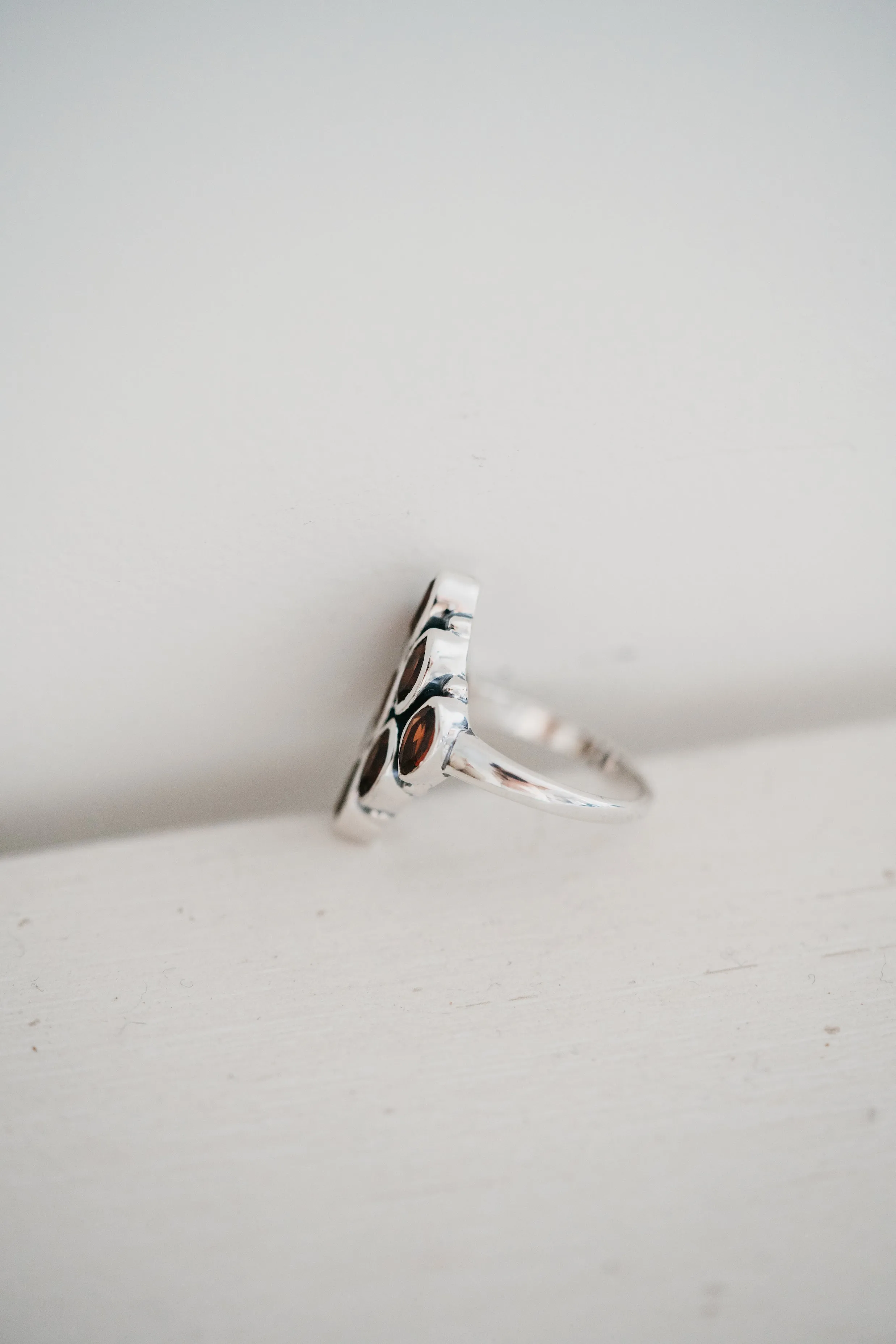 Lilly Ring | Red Garnet sold by Goldie Lew product image thumbnail 2