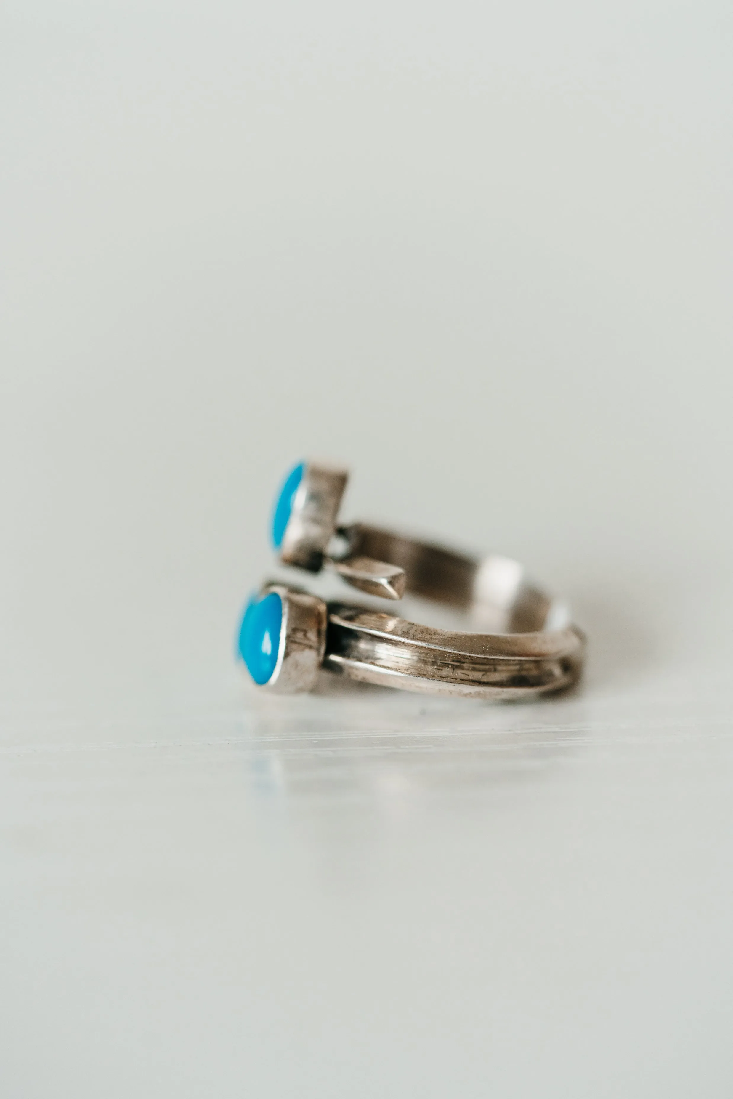 James Ring | Turquoise | 3 Stone sold by Goldie Lew product image thumbnail 3