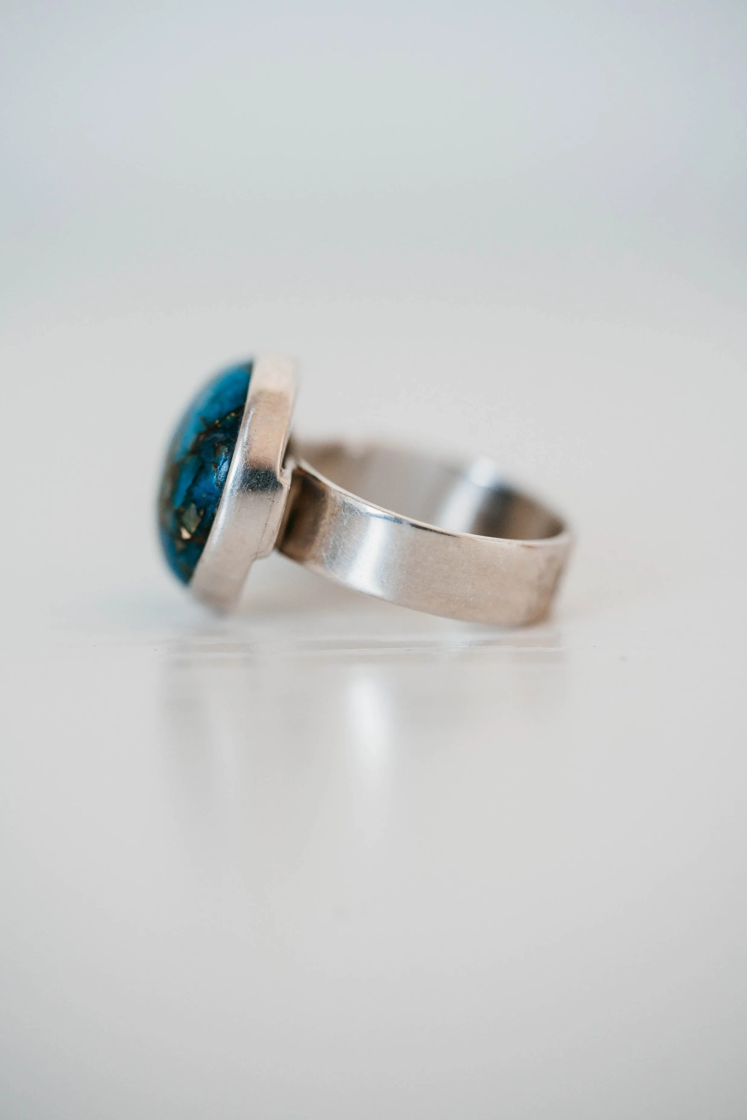 Heidi Ring | #2 | Blue Copper Turquoise- FINAL SALE sold by Goldie Lew product image thumbnail 2