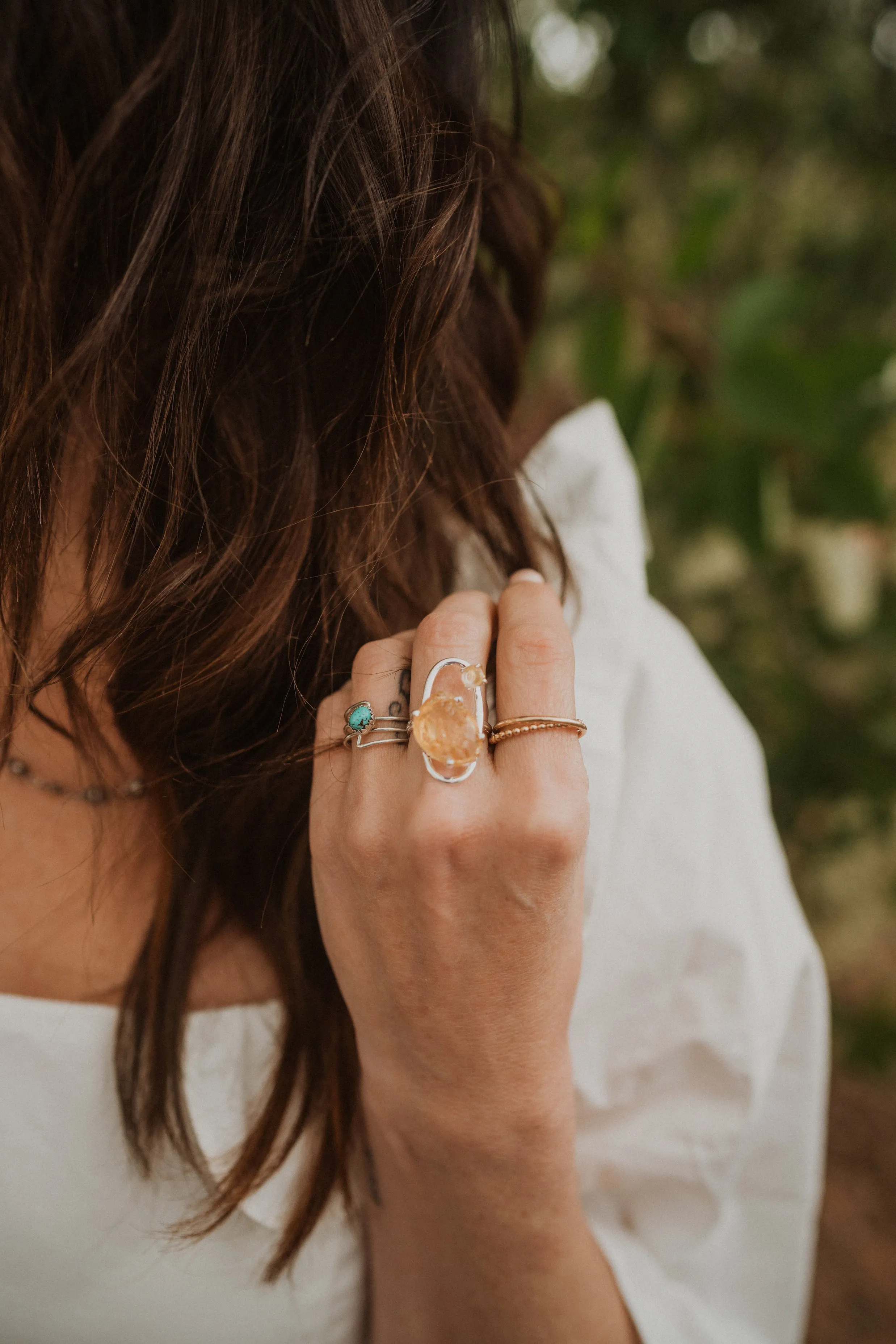 Isla Ring | Gold Quartz. - FINAL SALE sold by Goldie Lew product image thumbnail 5