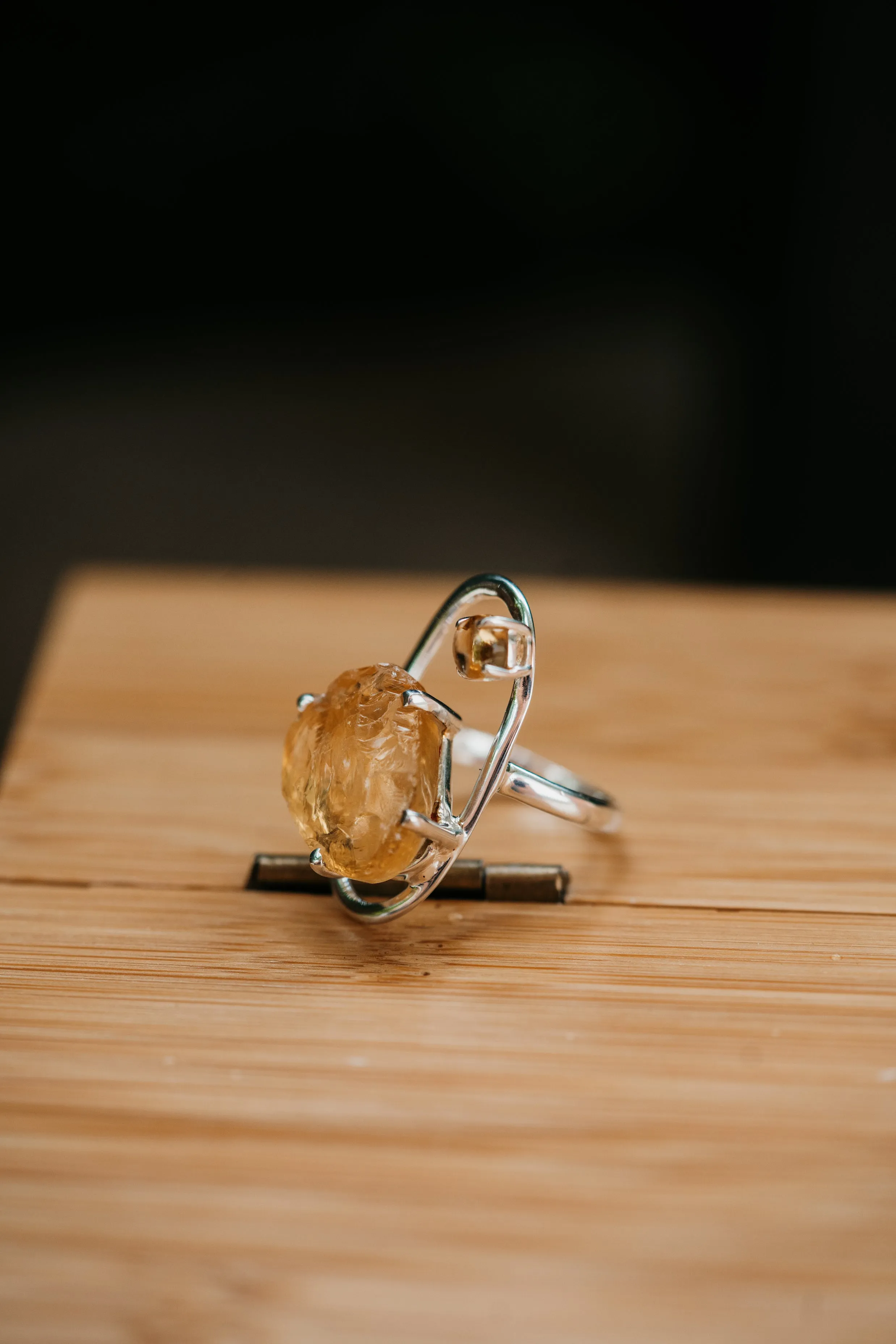 Isla Ring | Gold Quartz. - FINAL SALE sold by Goldie Lew product image thumbnail 2