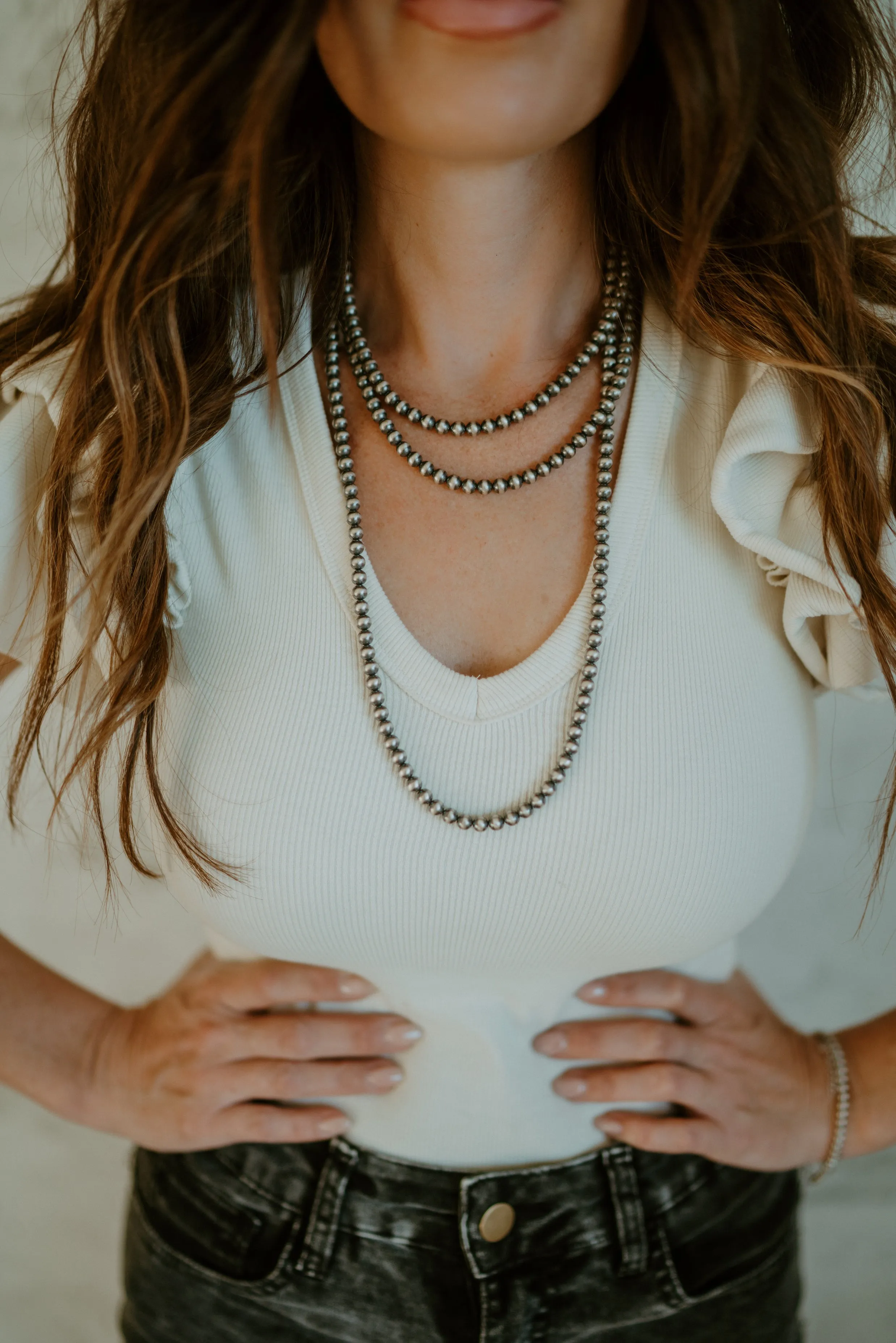 Myla Necklace | 60 inch | 6 mm sold by Goldie Lew