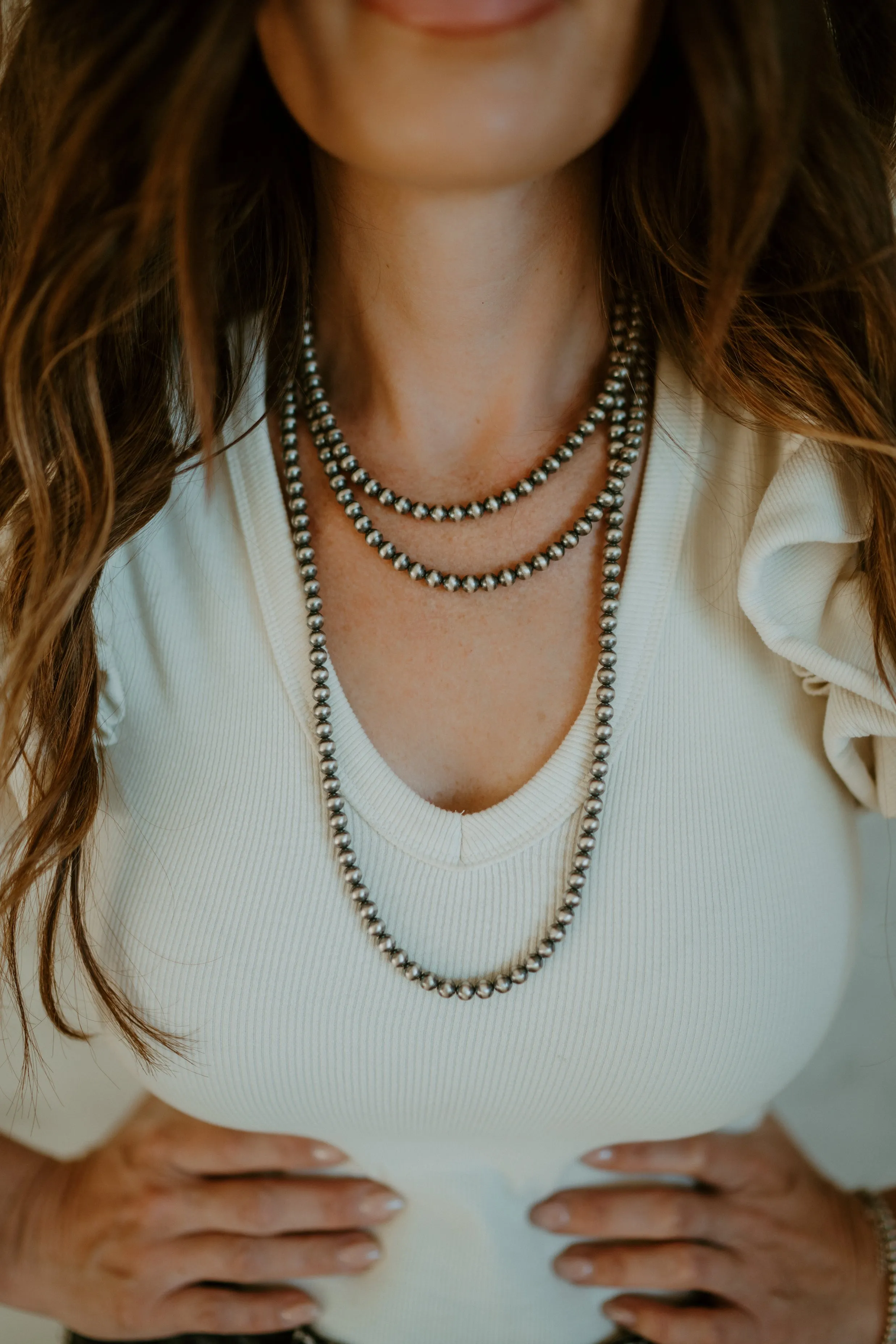 Myla Necklace | 60 inch | 6 mm sold by Goldie Lew product image thumbnail 2