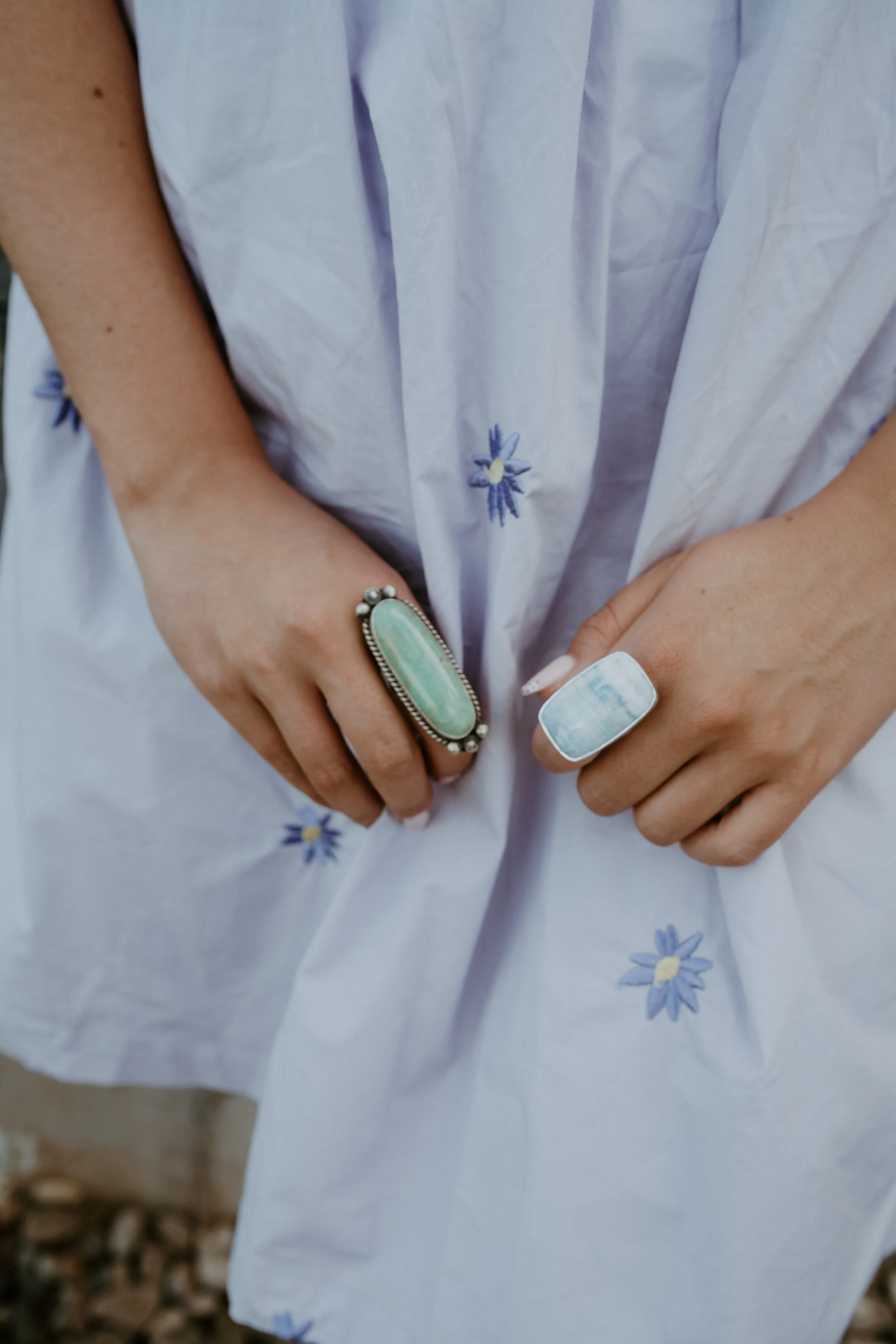 Ramones Ring | Green Turquoise sold by Goldie Lew product image thumbnail 2