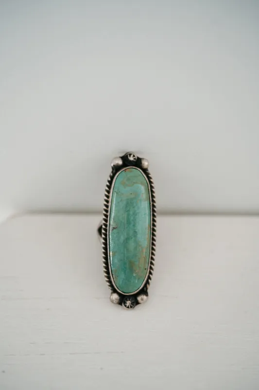 Ramones Ring | Green Turquoise sold by Goldie Lew