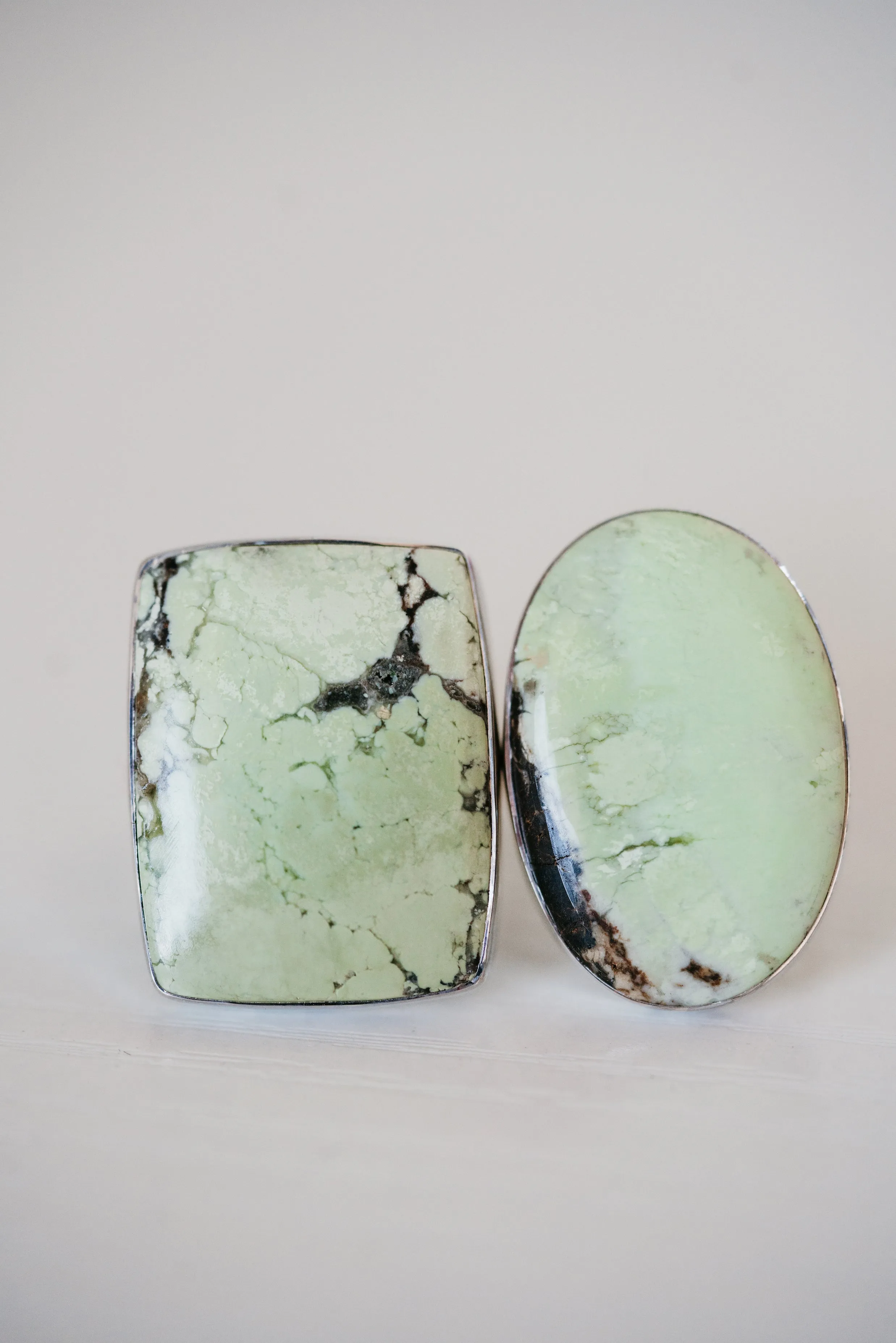 Nora Ring | Lemon Chrysoprase sold by Goldie Lew